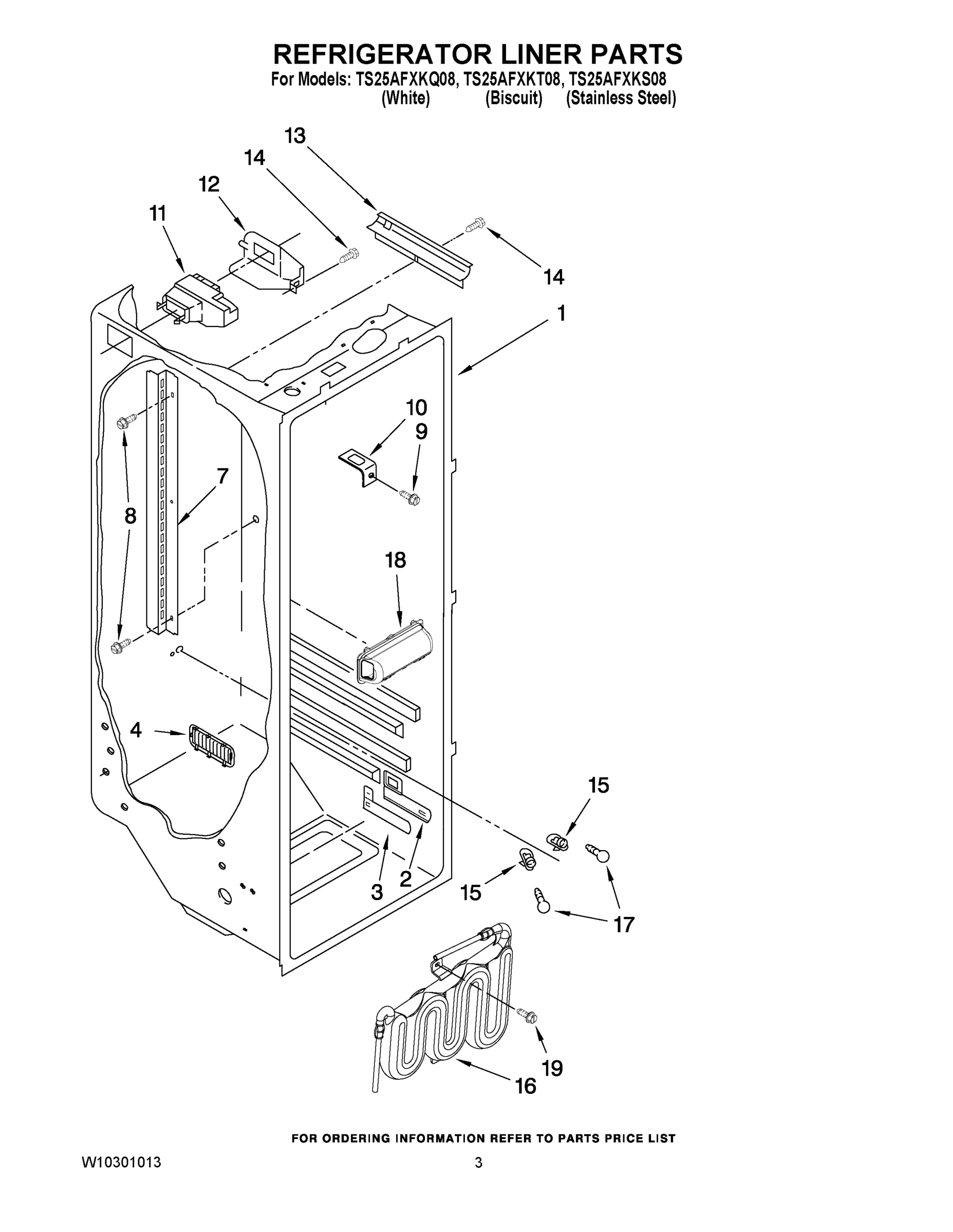 02 - REFRIGERATOR LINER PARTS
