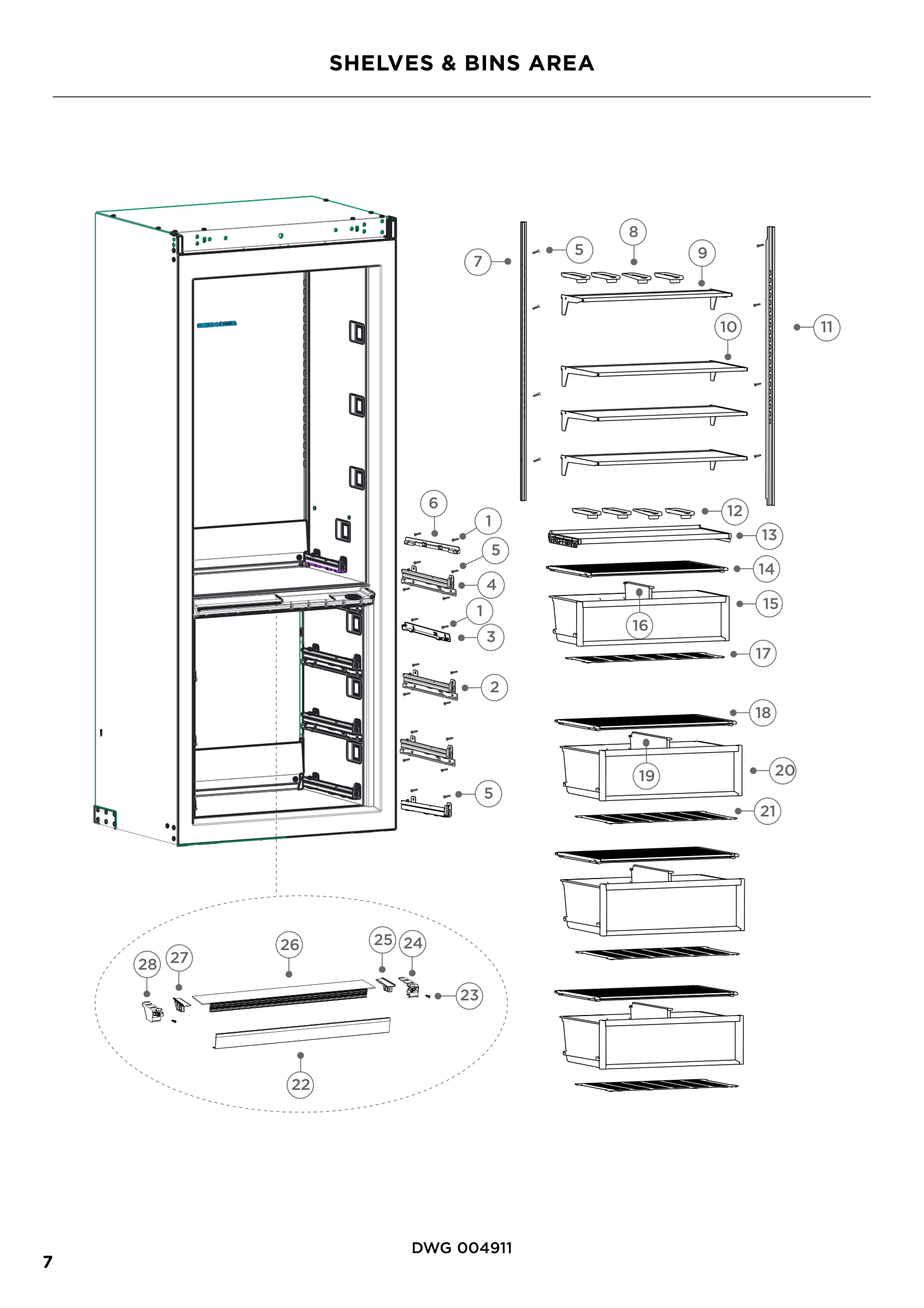 SHELVES & BINS AREA