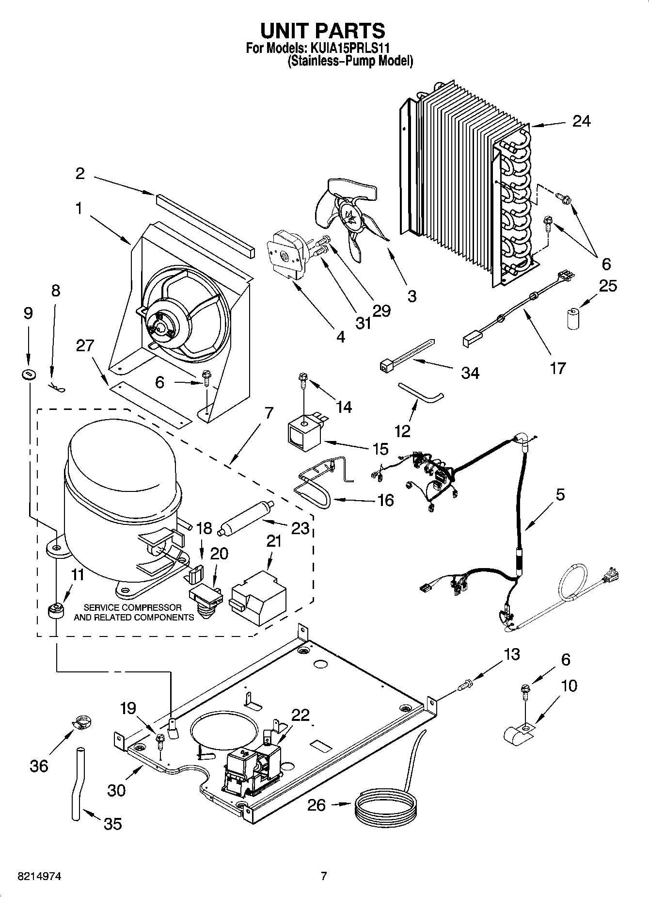 05 - UNIT PARTS, OPTIONAL PARTS (NOT INCLUDED)