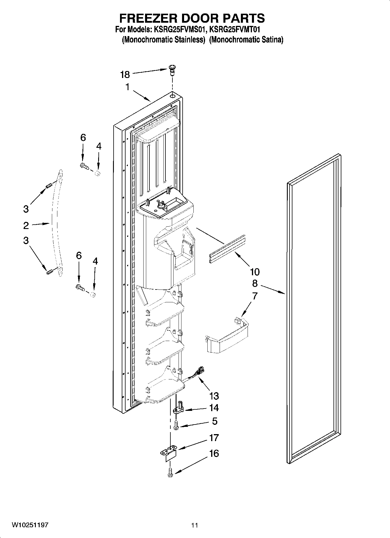 07 - FREEZER DOOR PARTS