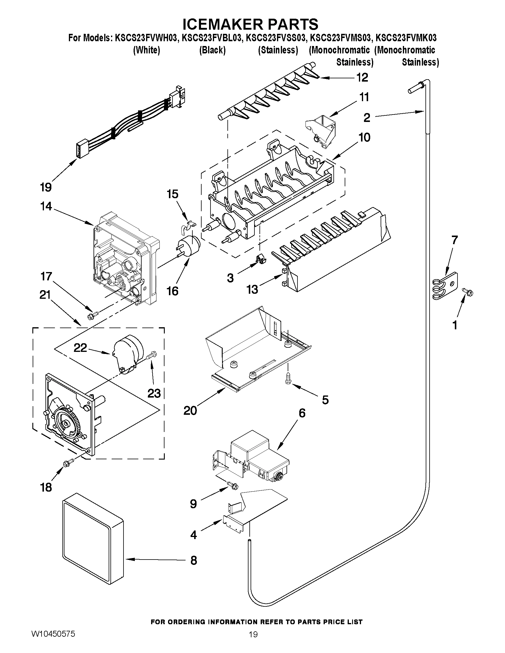 12 - ICEMAKER PARTS
