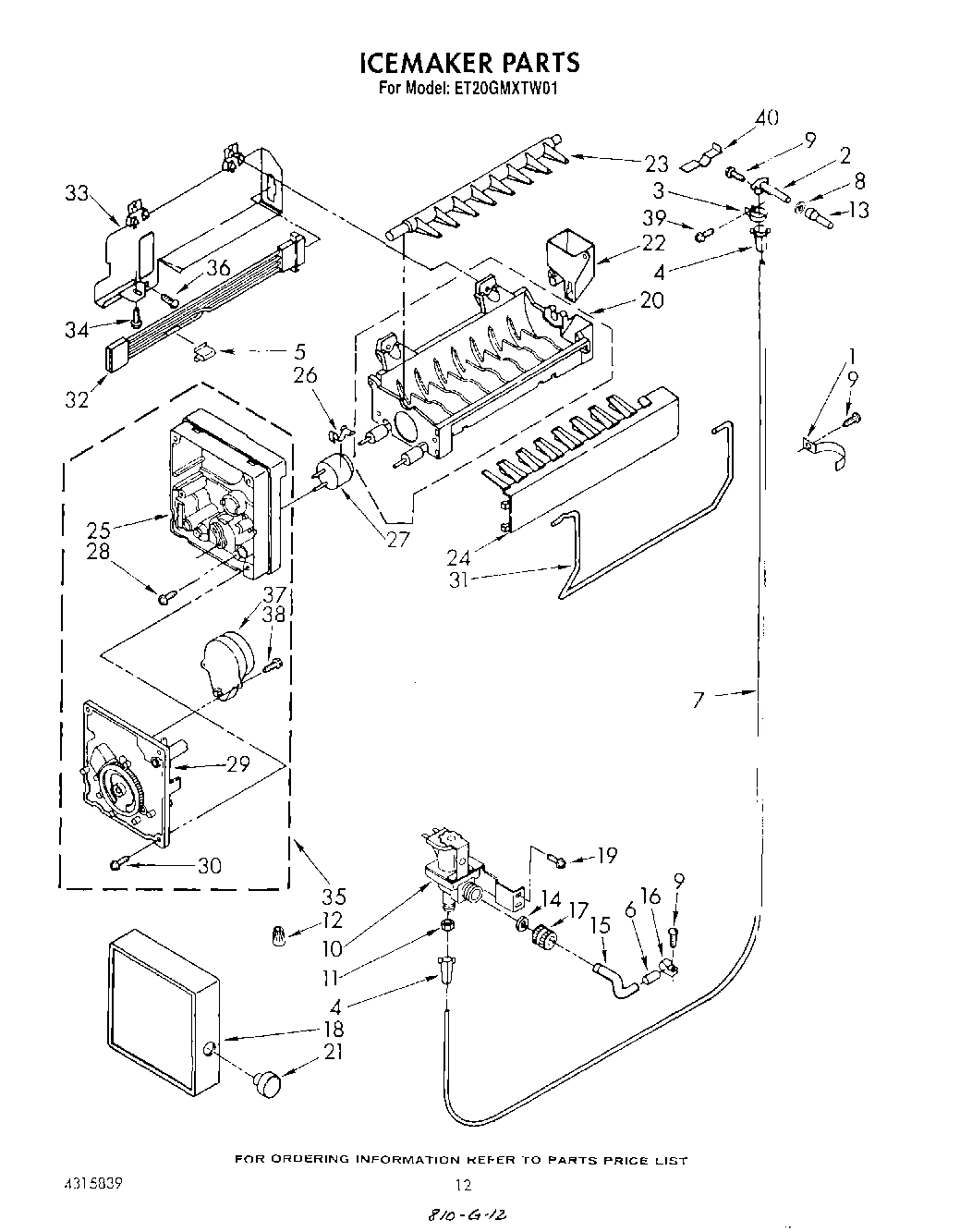 09 - ICE MAKER , LIT/OPTIONAL