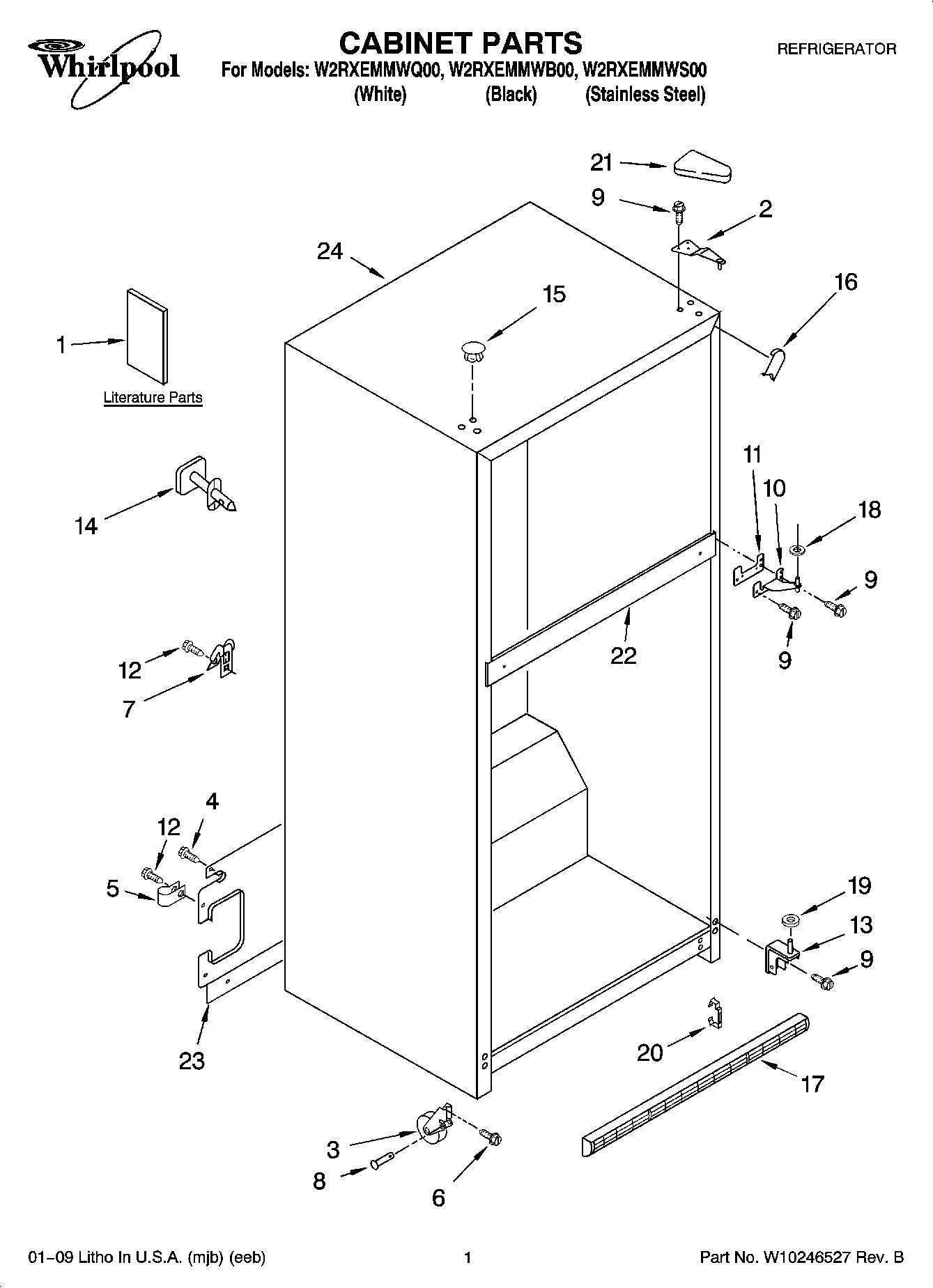 01 - CABINET PARTS