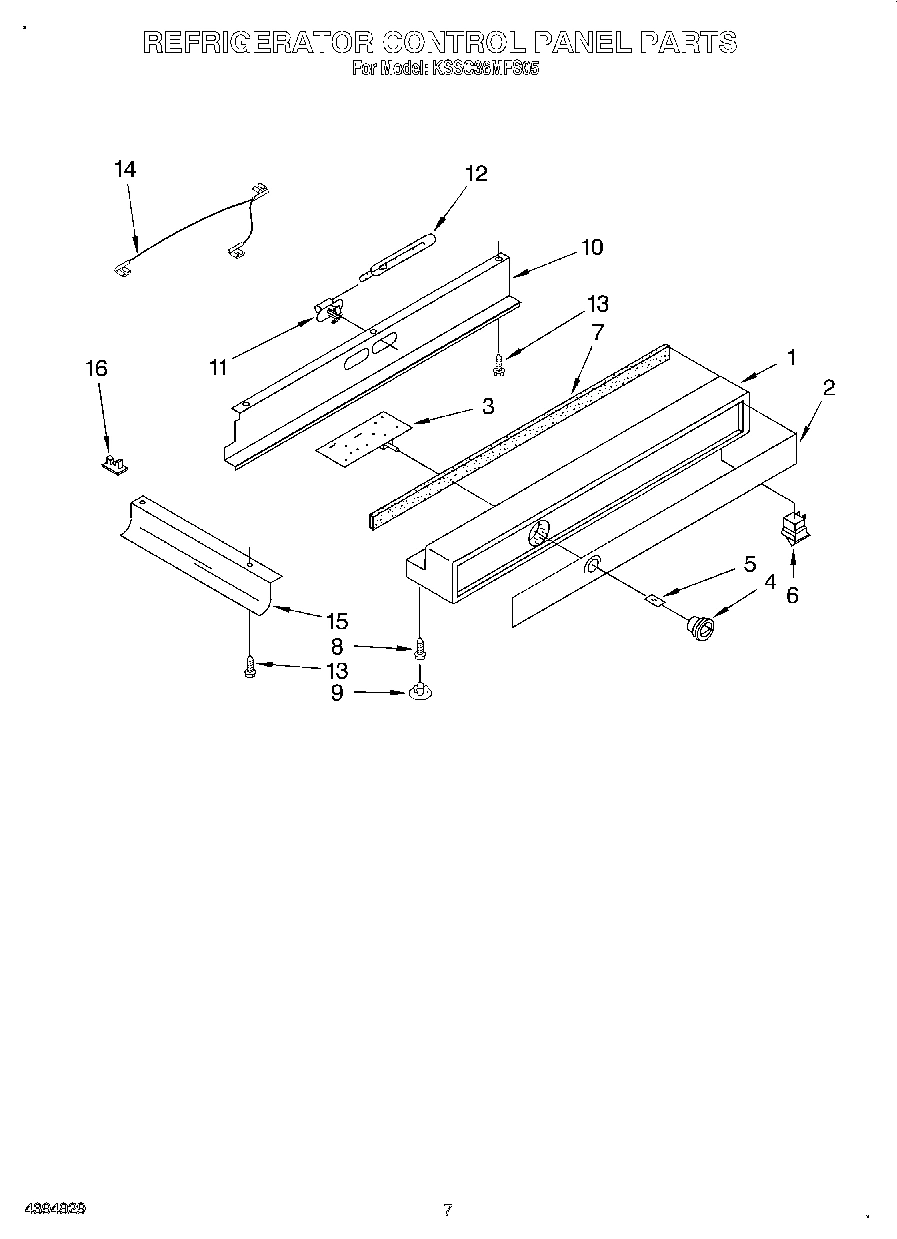 05 - REFRIGERATOR CONTROL PANEL