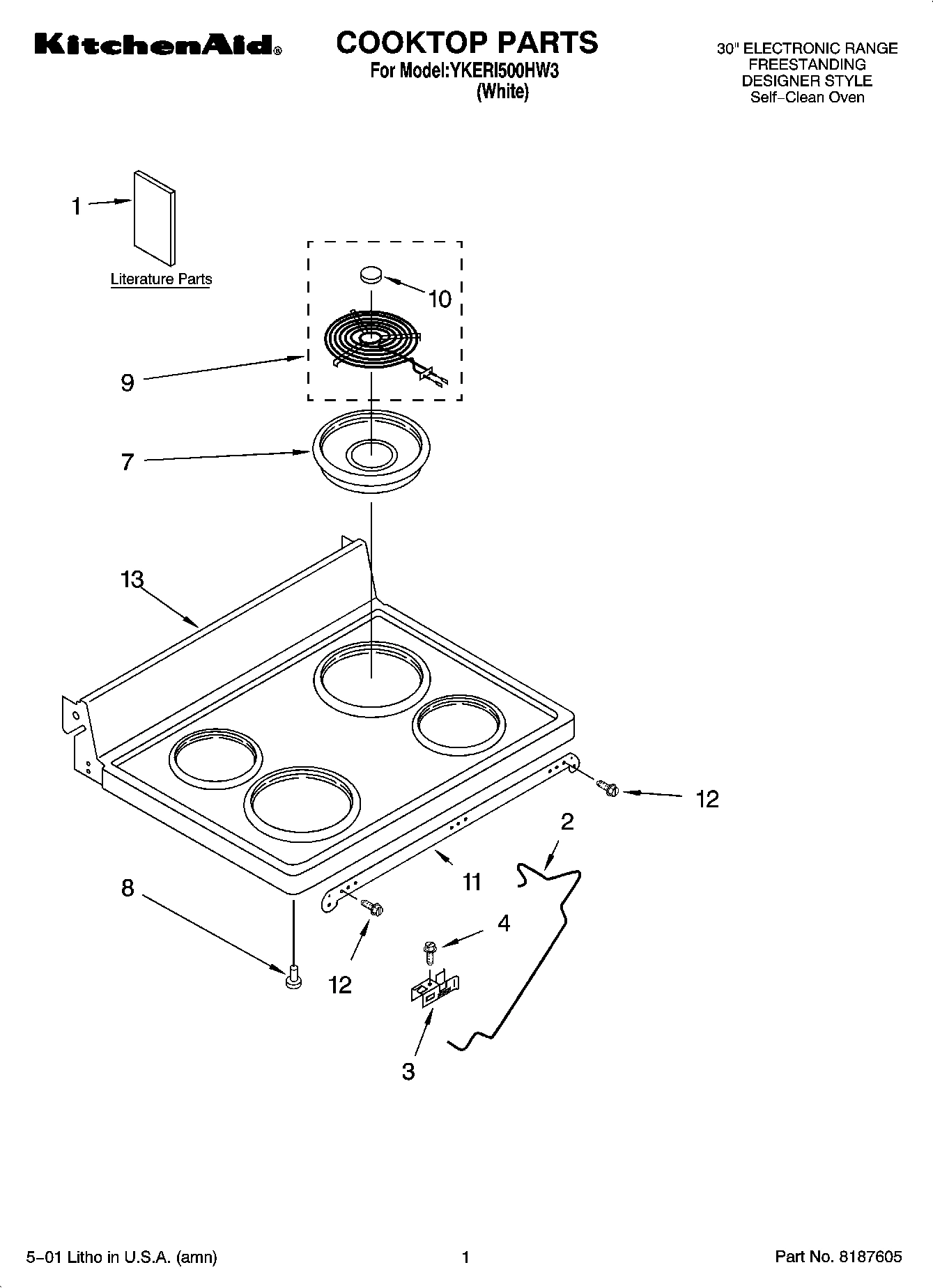 01 - COOKTOP PARTS