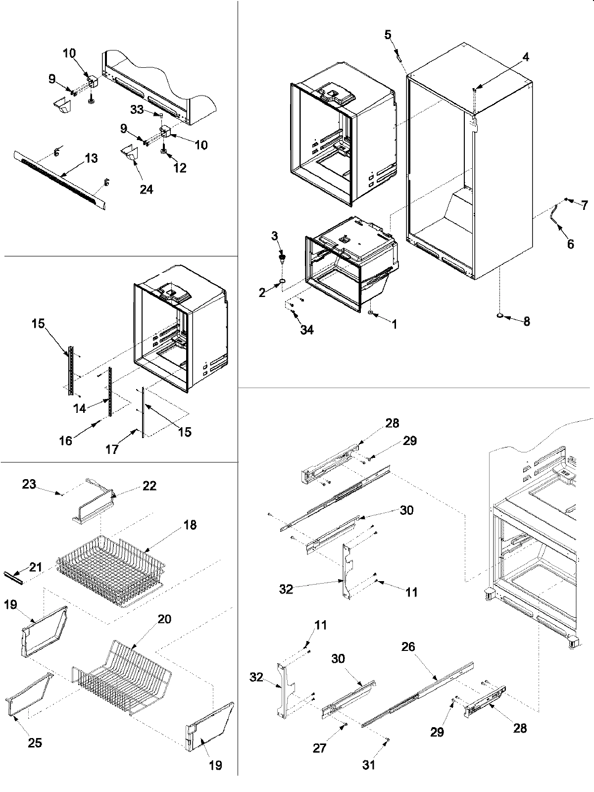 06 - INTERIOR CABINET & FREEZER SHELVING