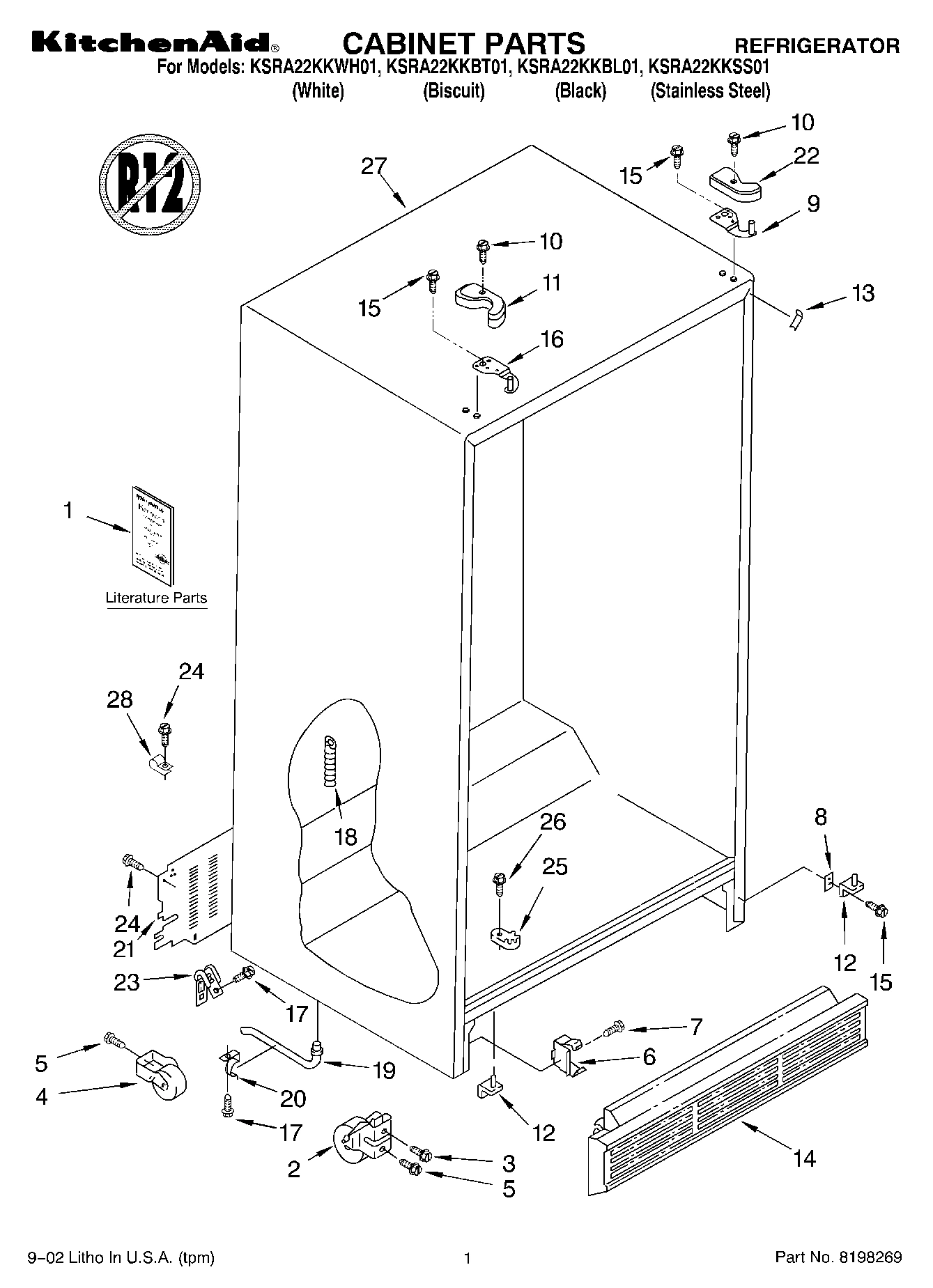 01 - CABINET, LITERATURE