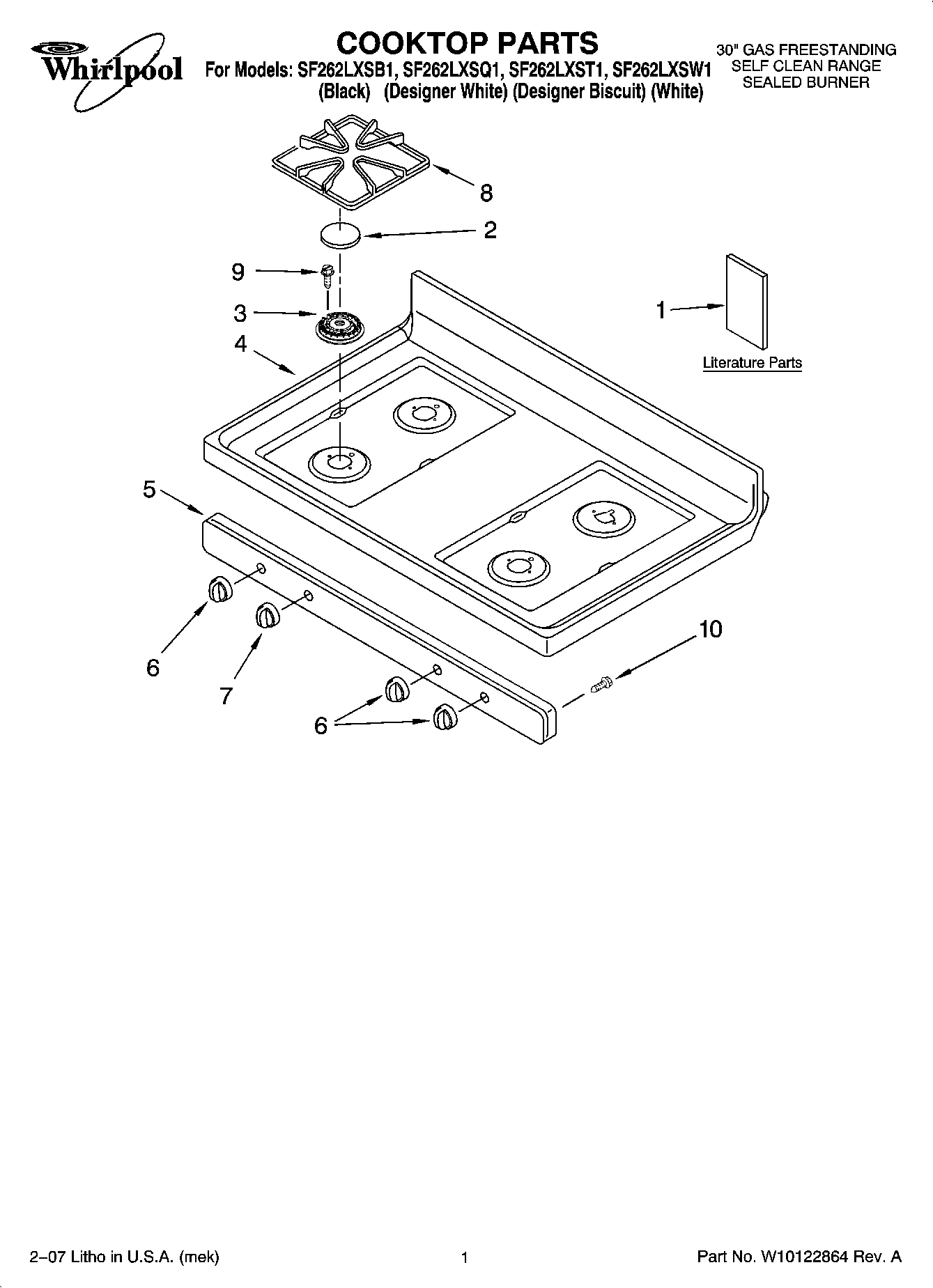 01 - COOKTOP PARTS