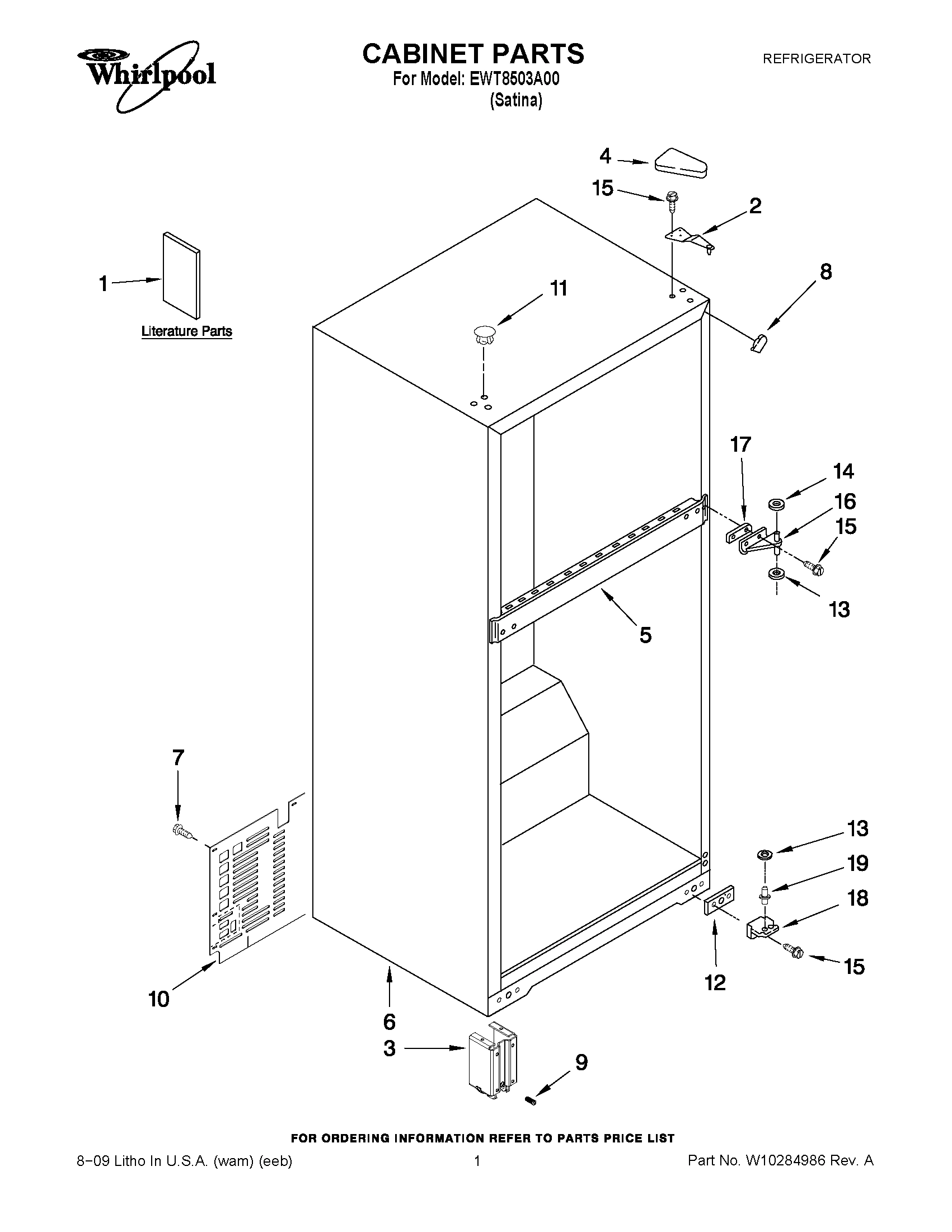 01 - CABINET PARTS
