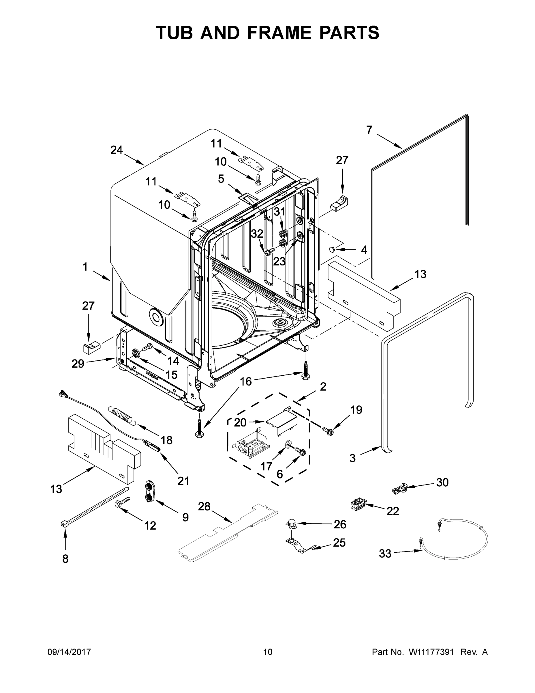 06 - TUB AND FRAME PARTS