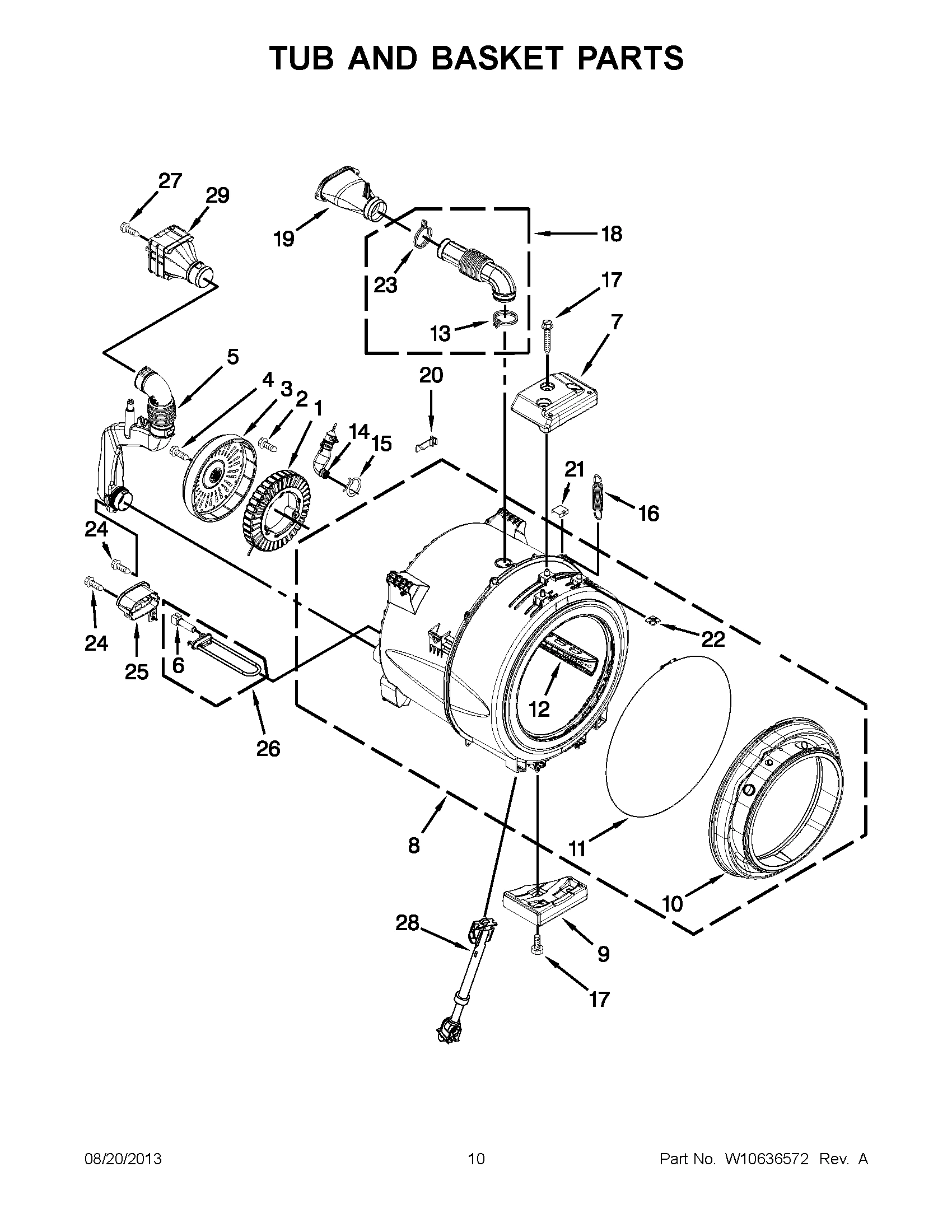 06 - TUB AND BASKET PARTS
