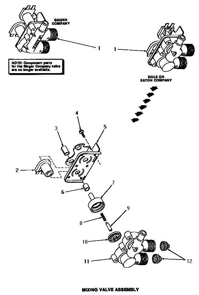 12 - MIXING VALVE ASSY