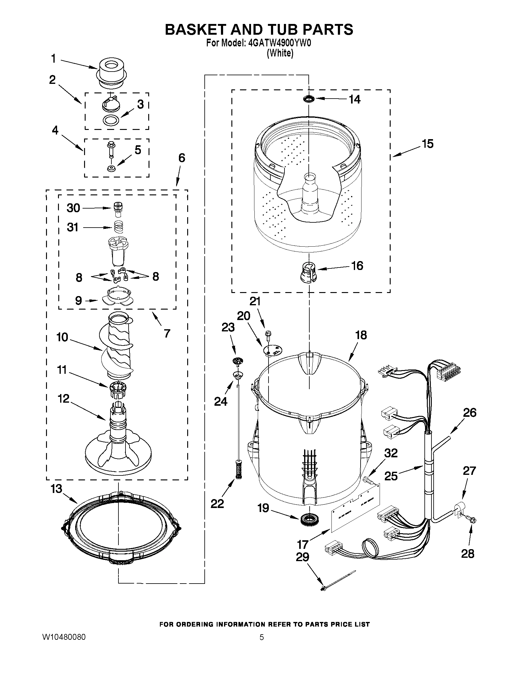 03 - BASKET AND TUB PARTS