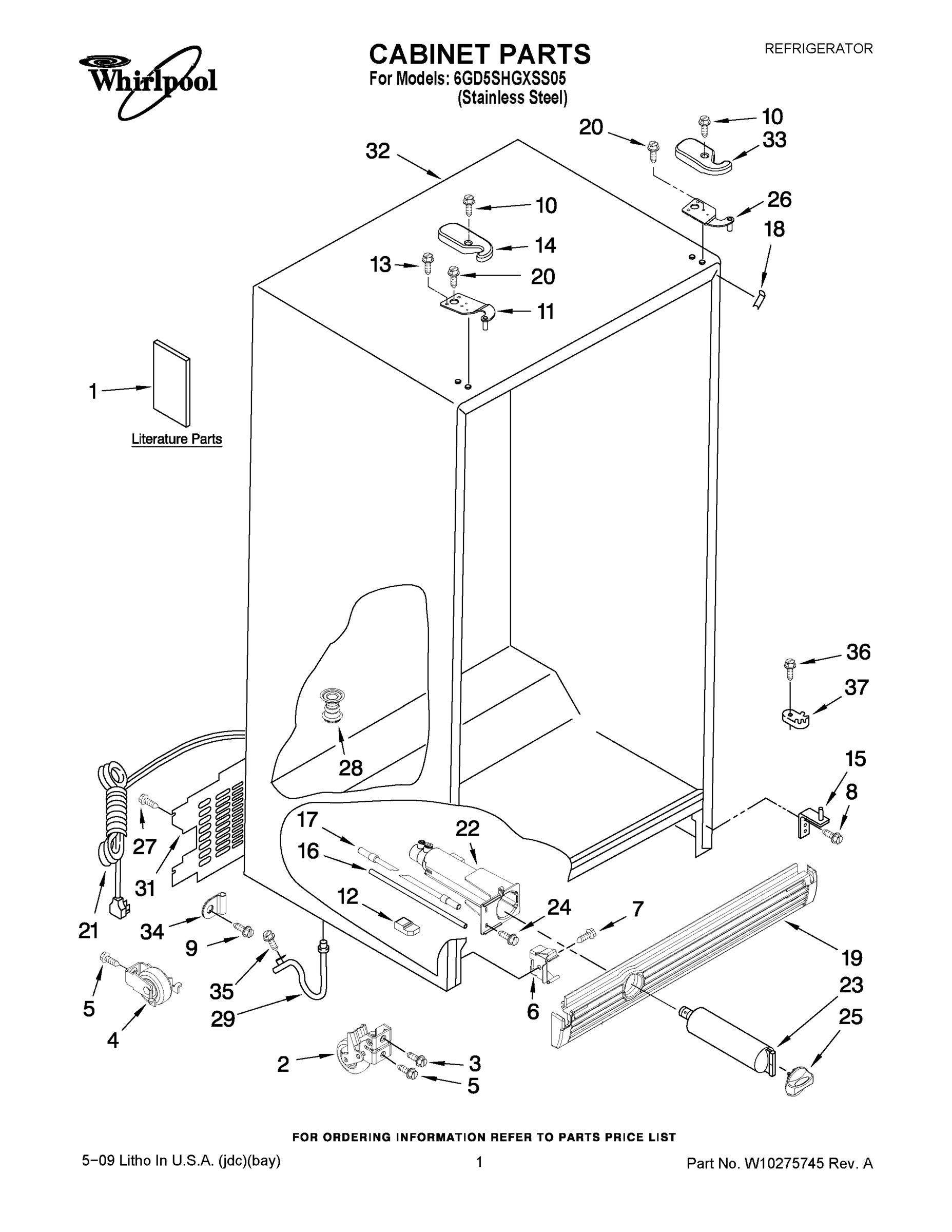 01 - CABINET PARTS