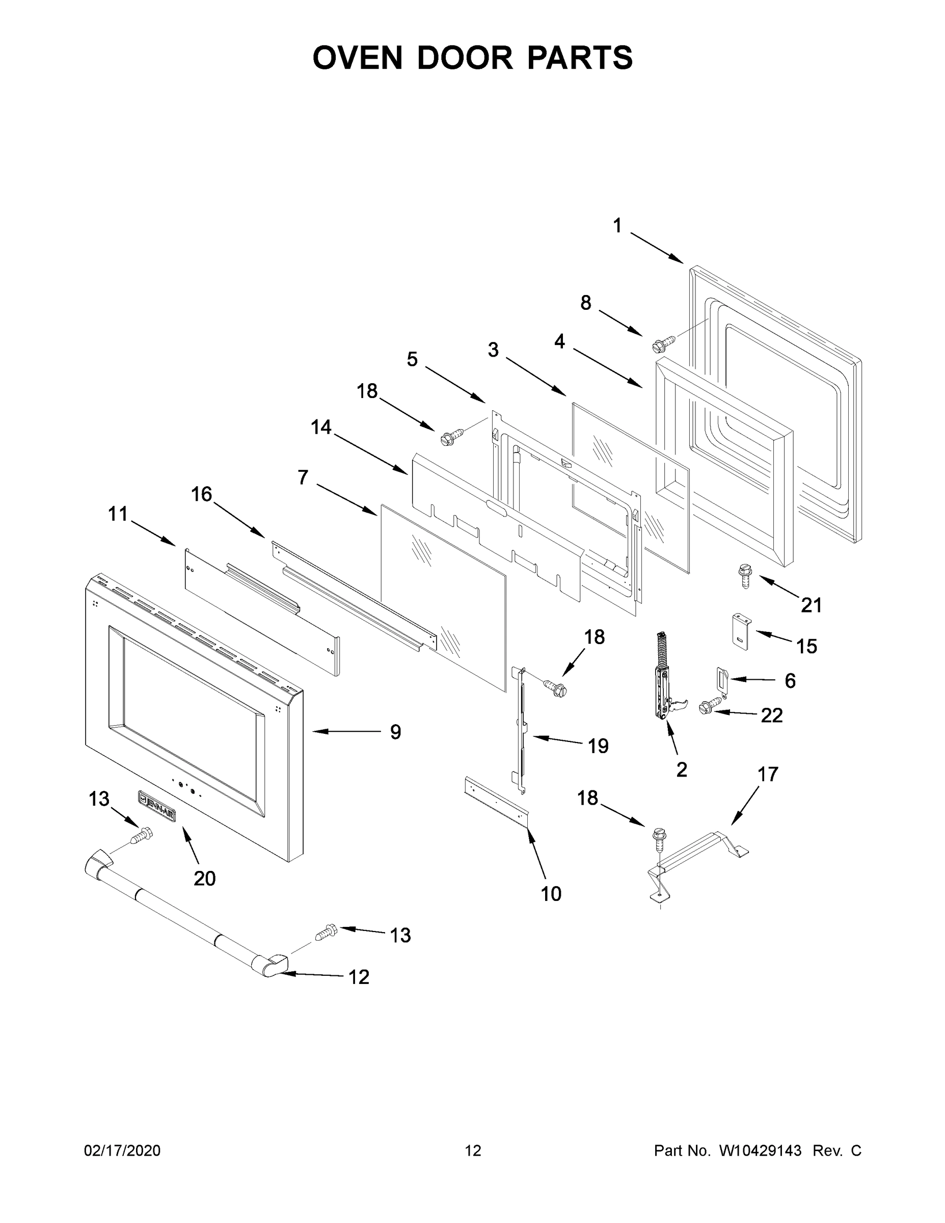 07 - OVEN DOOR PARTS