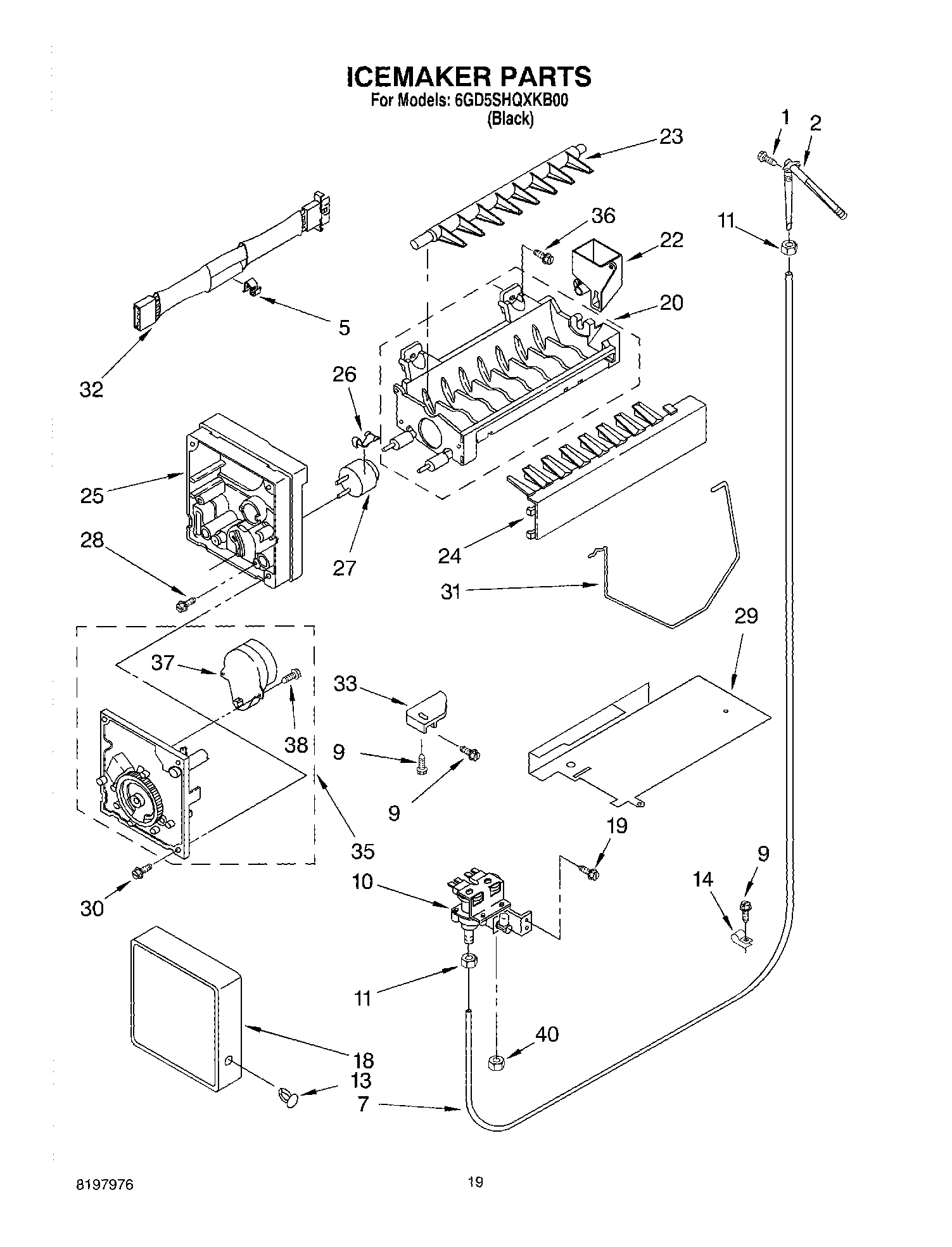 12 - ICE MAKER, OPTIONAL