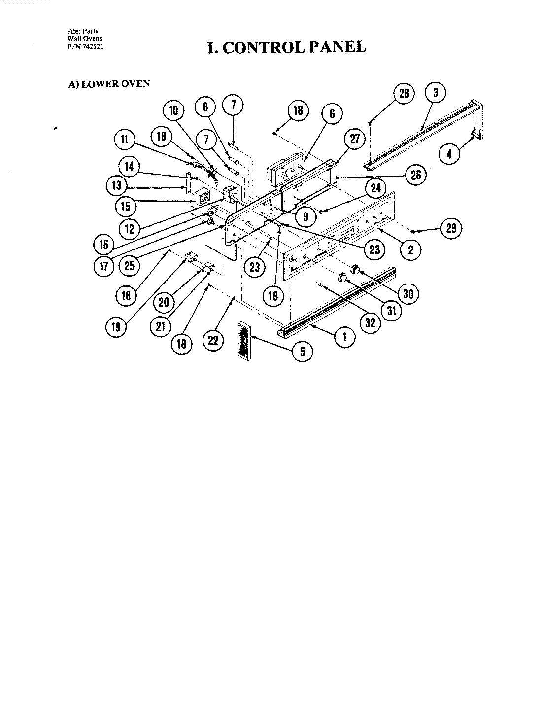 05 - CONTROL PANEL (LOWER)