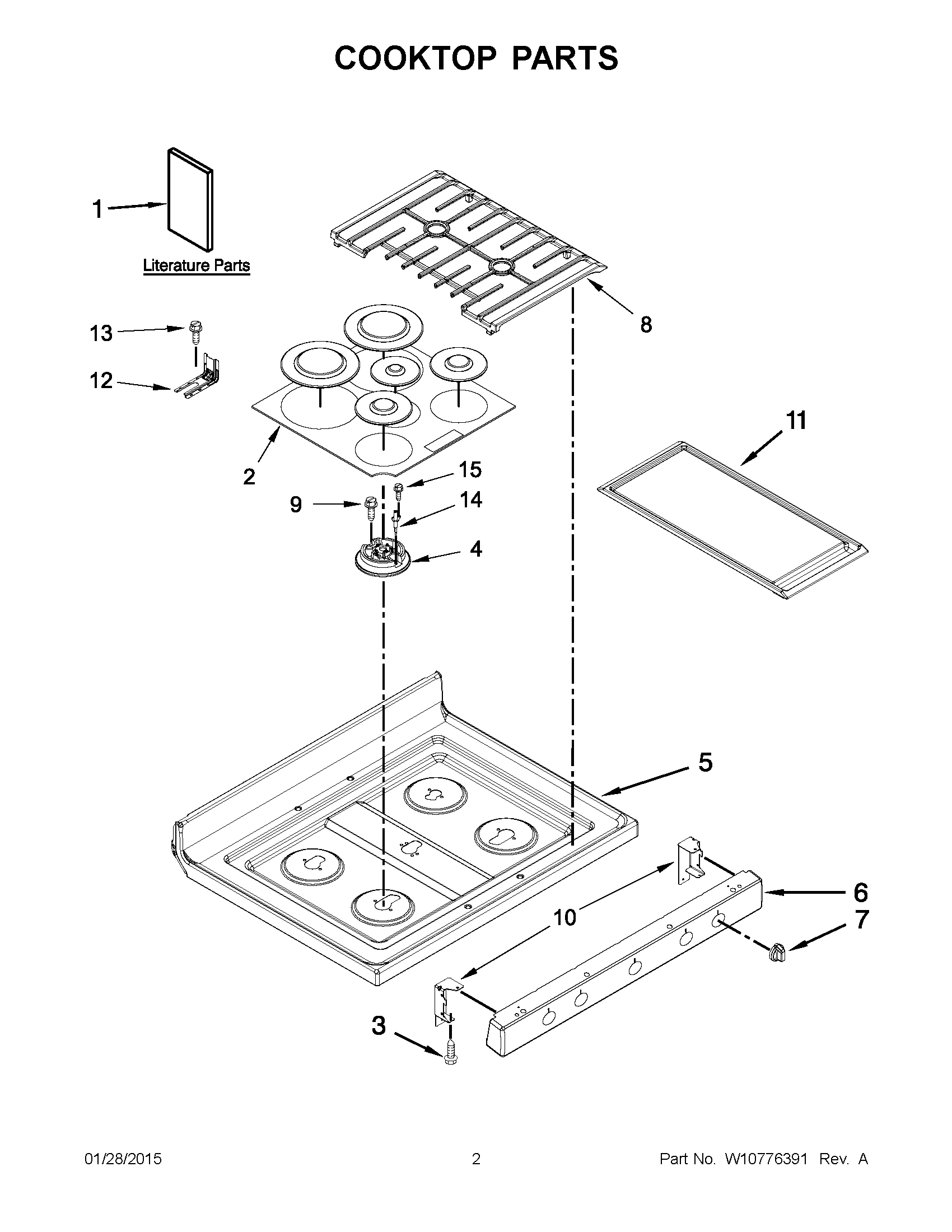 02 - COOKTOP PARTS