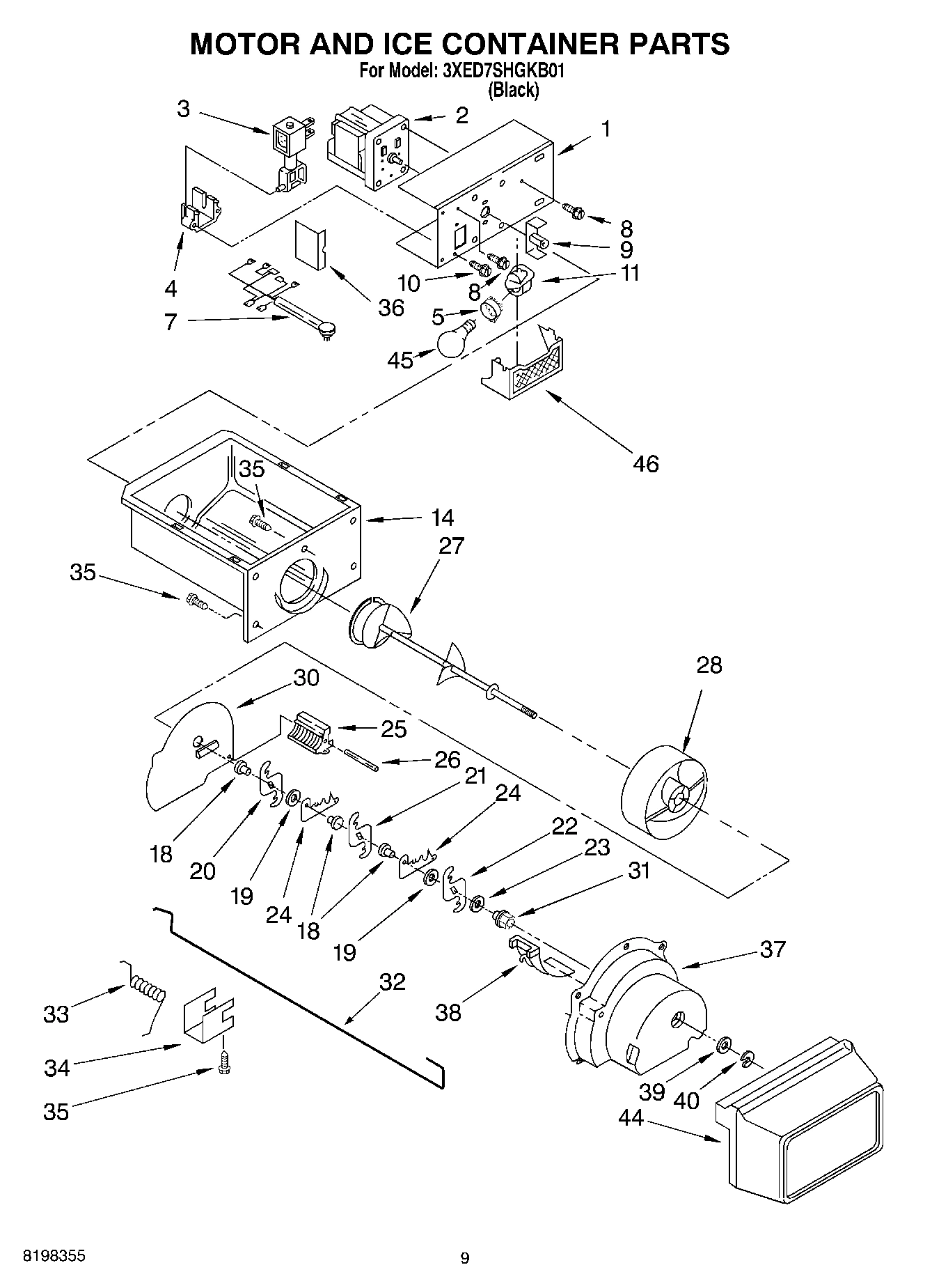 06 - MOTOR AND ICE CONTAINER