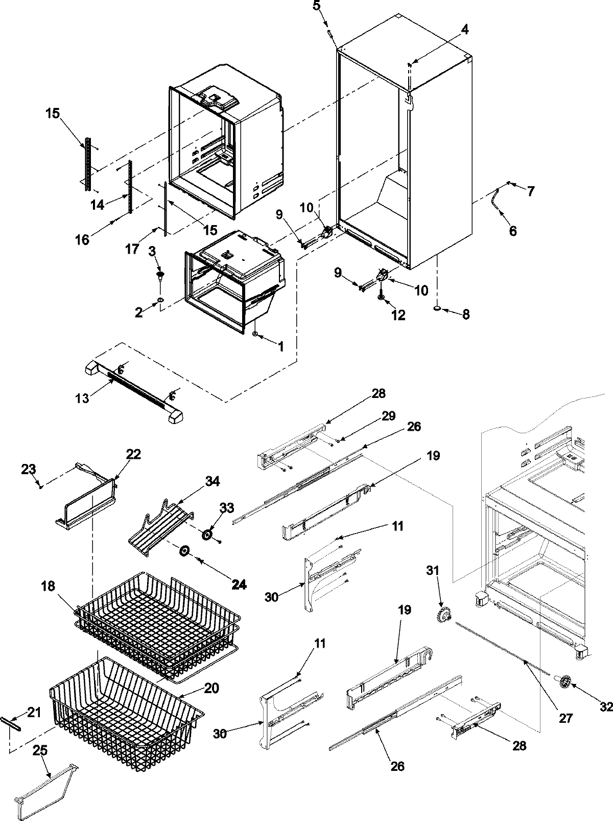 06 - INTERIOR CABINET & FREEZER SHELVING