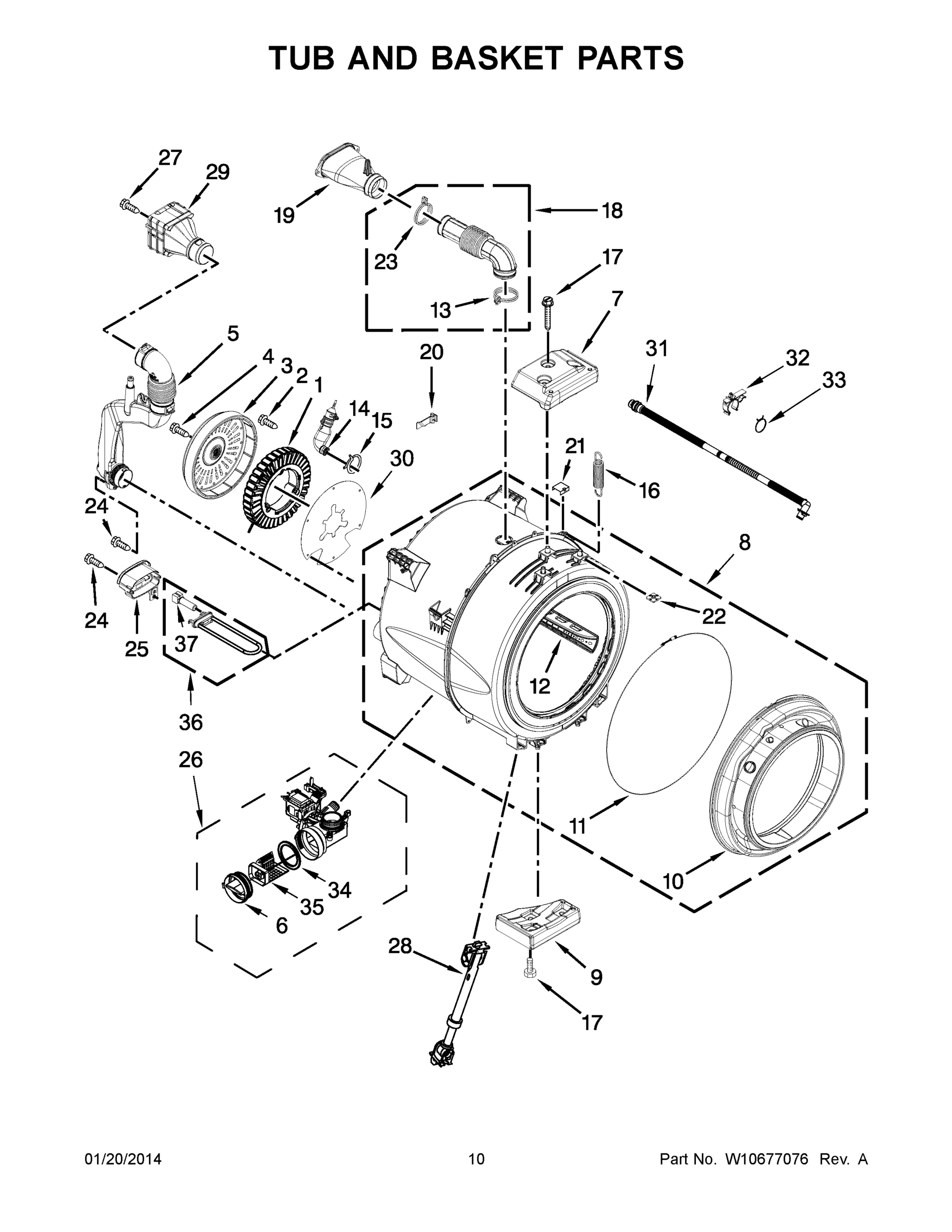 06 - TUB AND BASKET PARTS