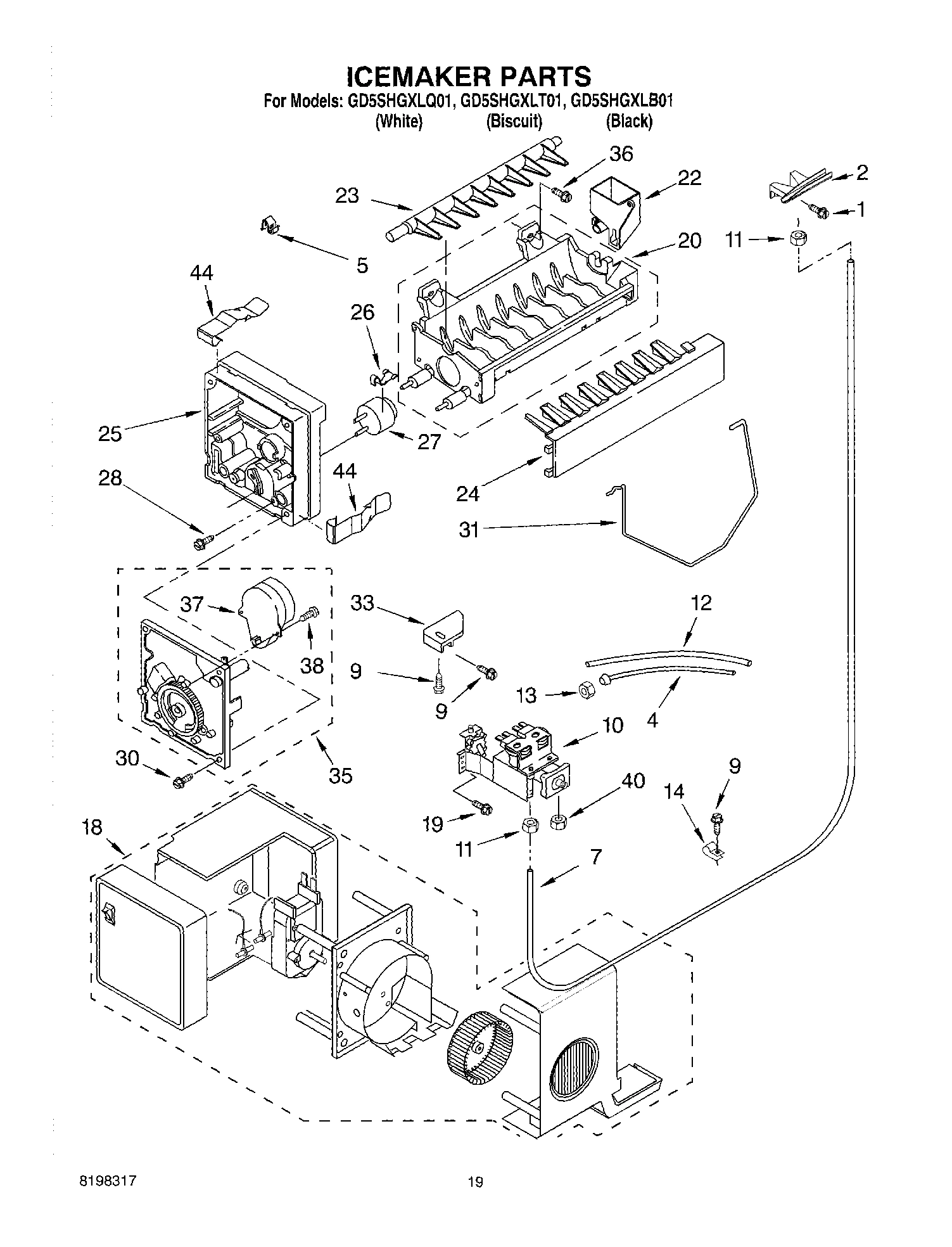 12 - ICEMAKER PARTS