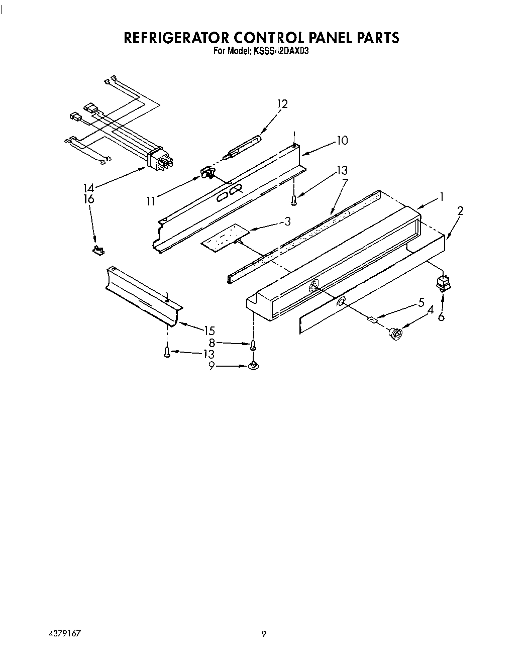 07 - REFRIGERATOR CONTROL PANEL