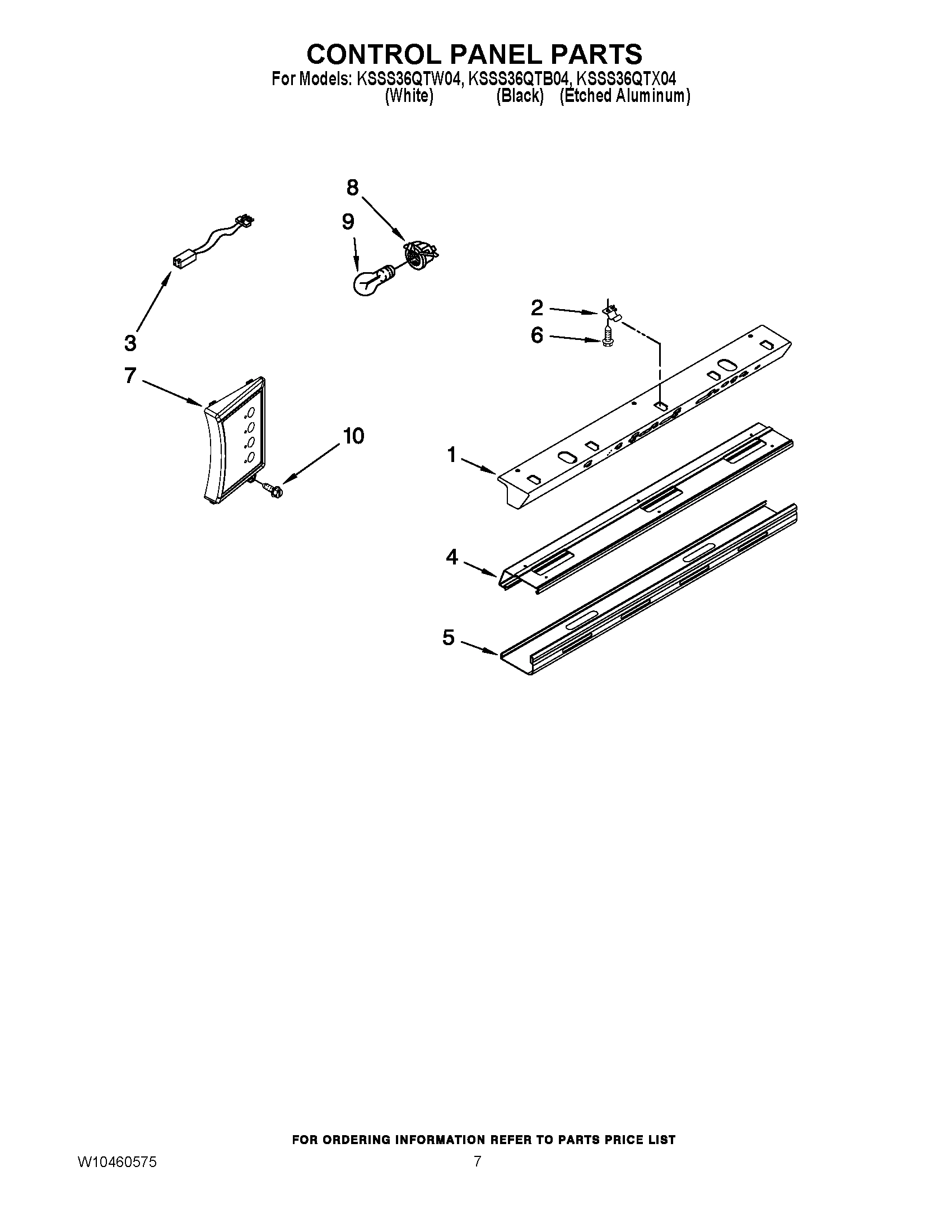 05 - CONTROL PANEL PARTS