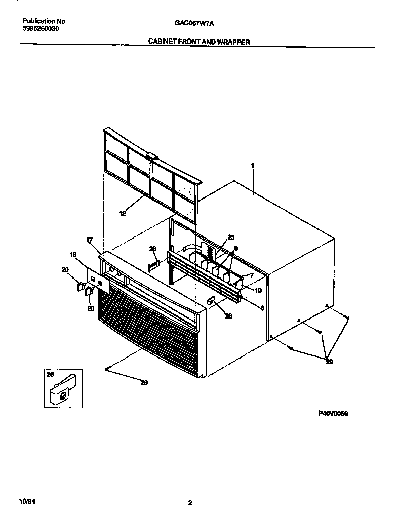 02 - CABINET FRONT AND WRAPPER