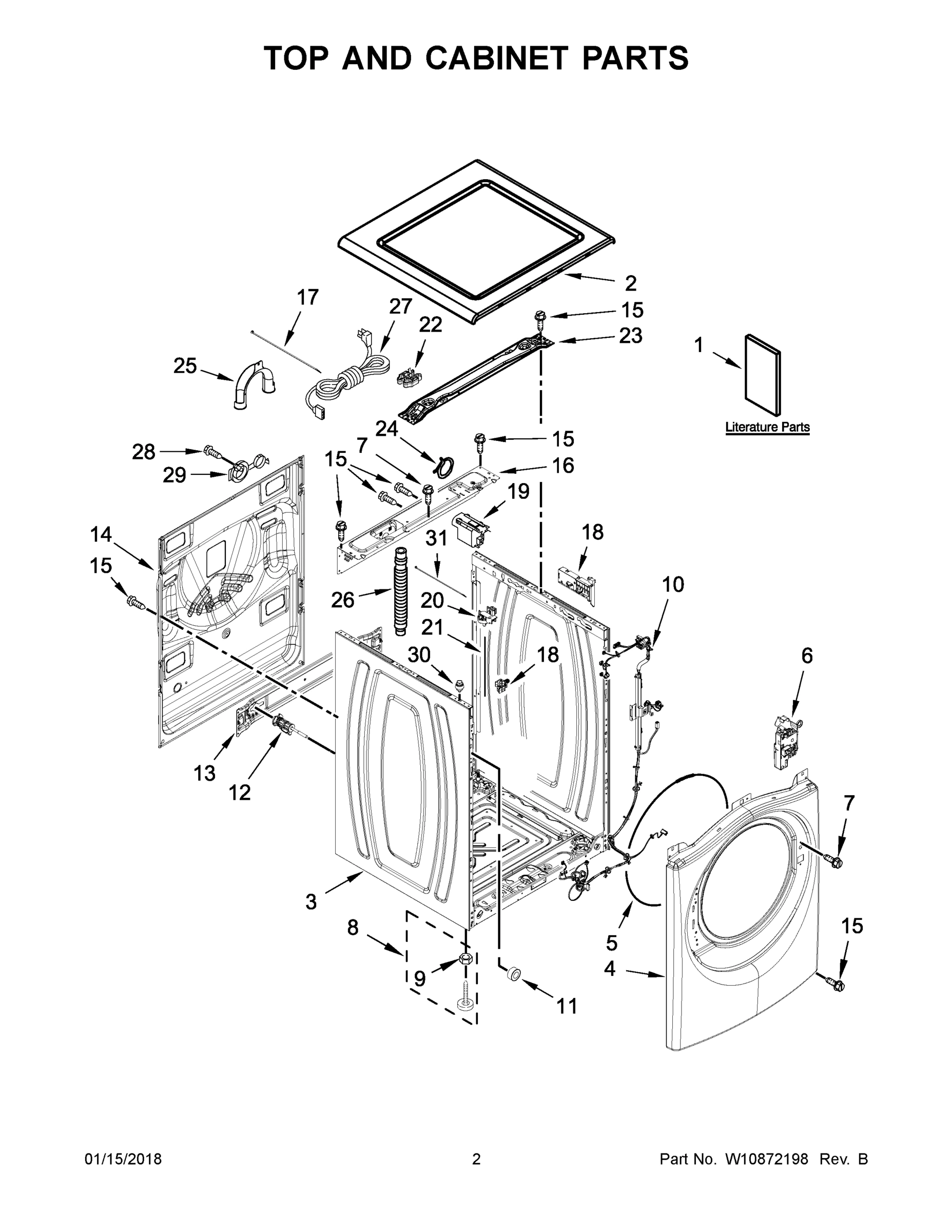 02 - TOP AND CABINET PARTS