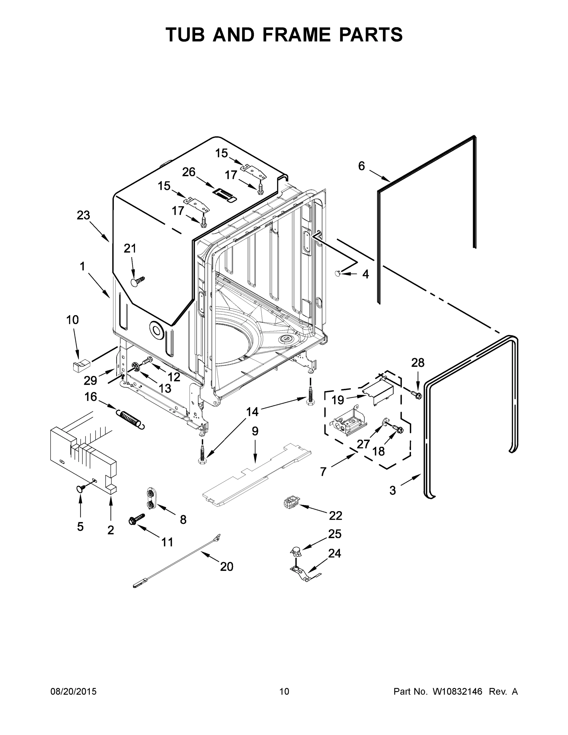 06 - TUB AND FRAME PARTS
