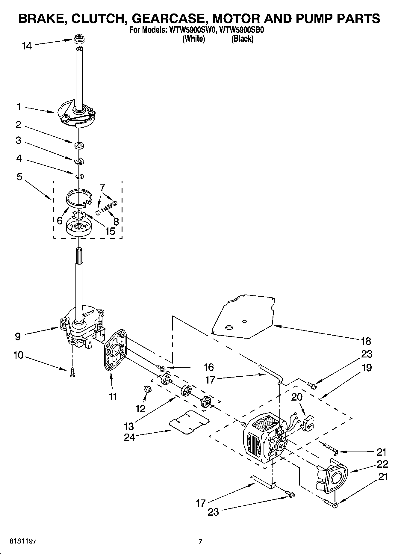 04 - BRAKE, CLUTCH, GEARCASE, MOTOR AND PUMP PARTS
