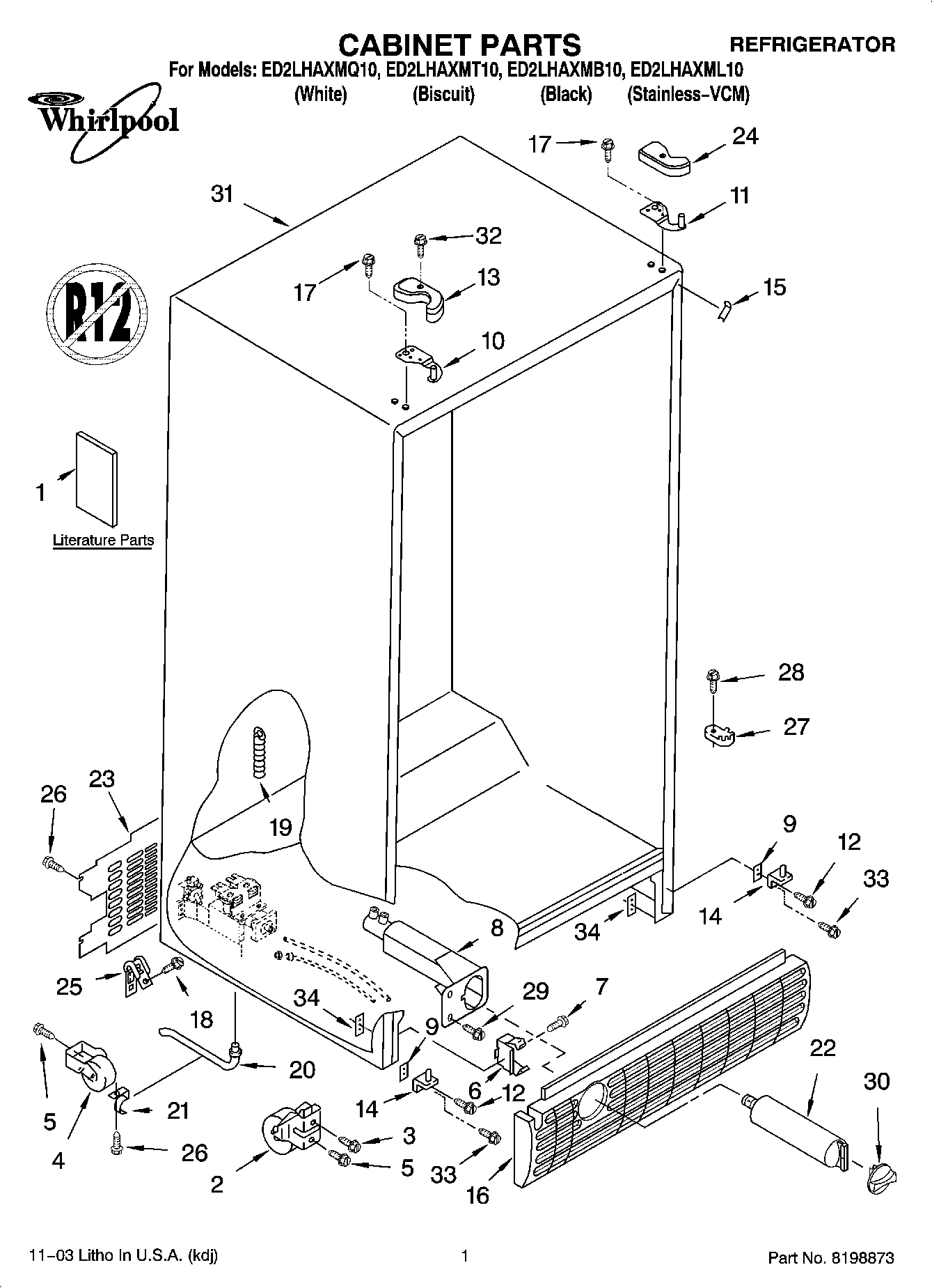 01 - CABINET PARTS