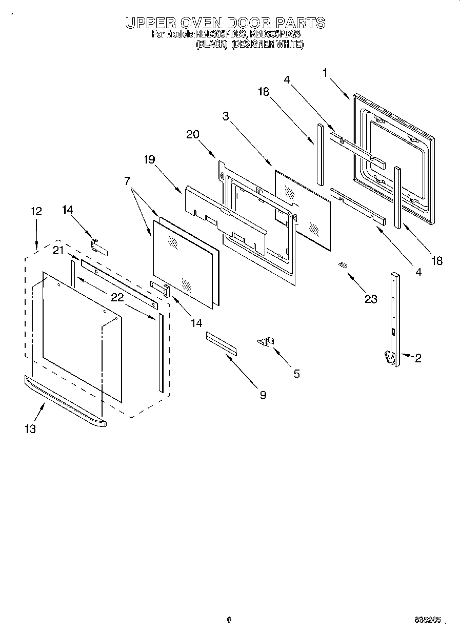 04 - UPPER OVEN DOOR