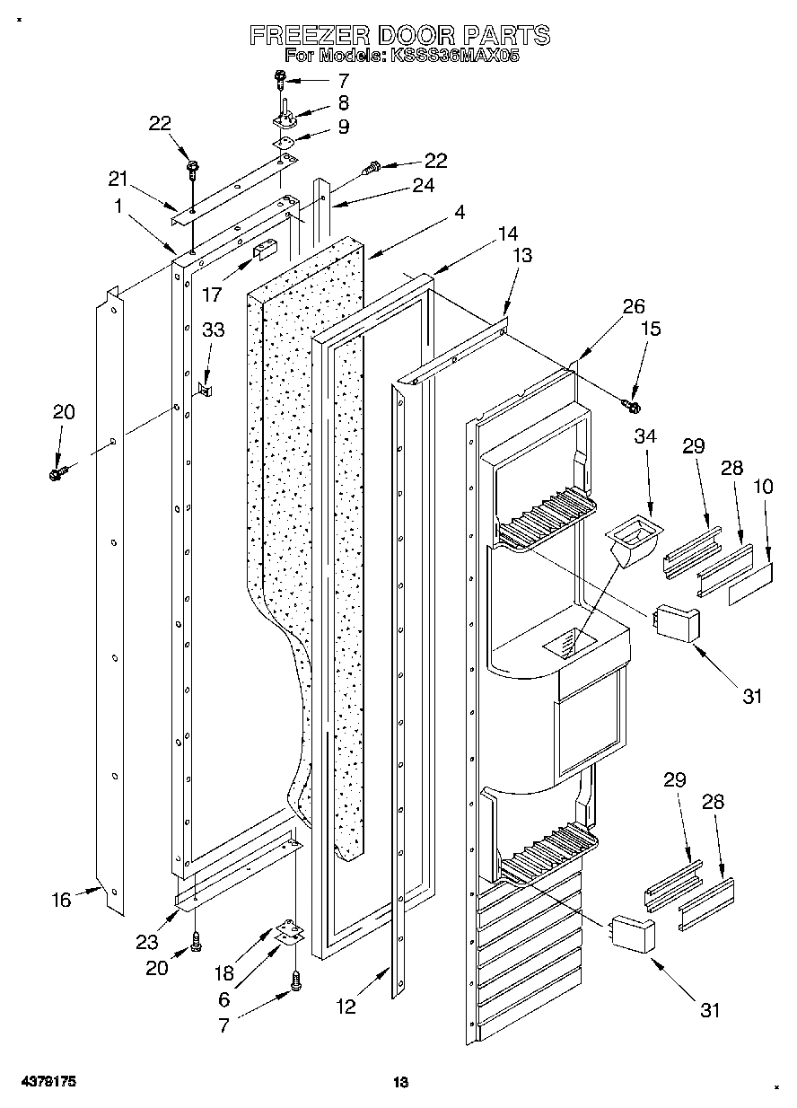10 - FREEZER DOOR