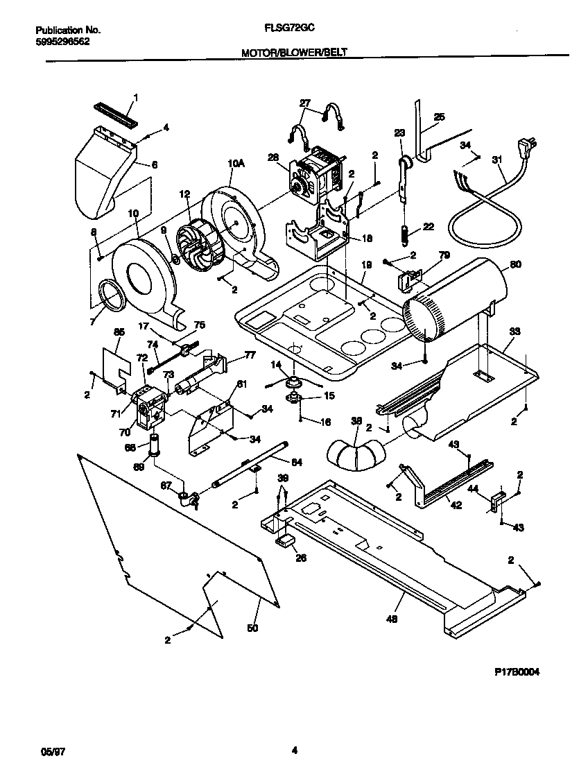 03 - MOTOR/BLOWER/BELT