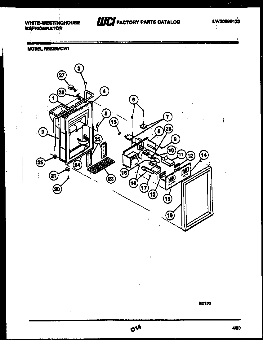 07 - ICE DOOR, DISPENSER AND WATER TANK