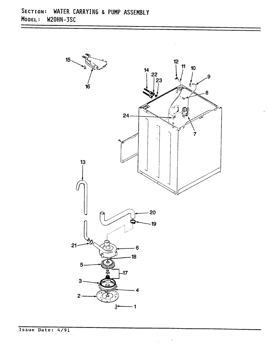 11 - WATER CARRYING & PUMP ASSEMBLY