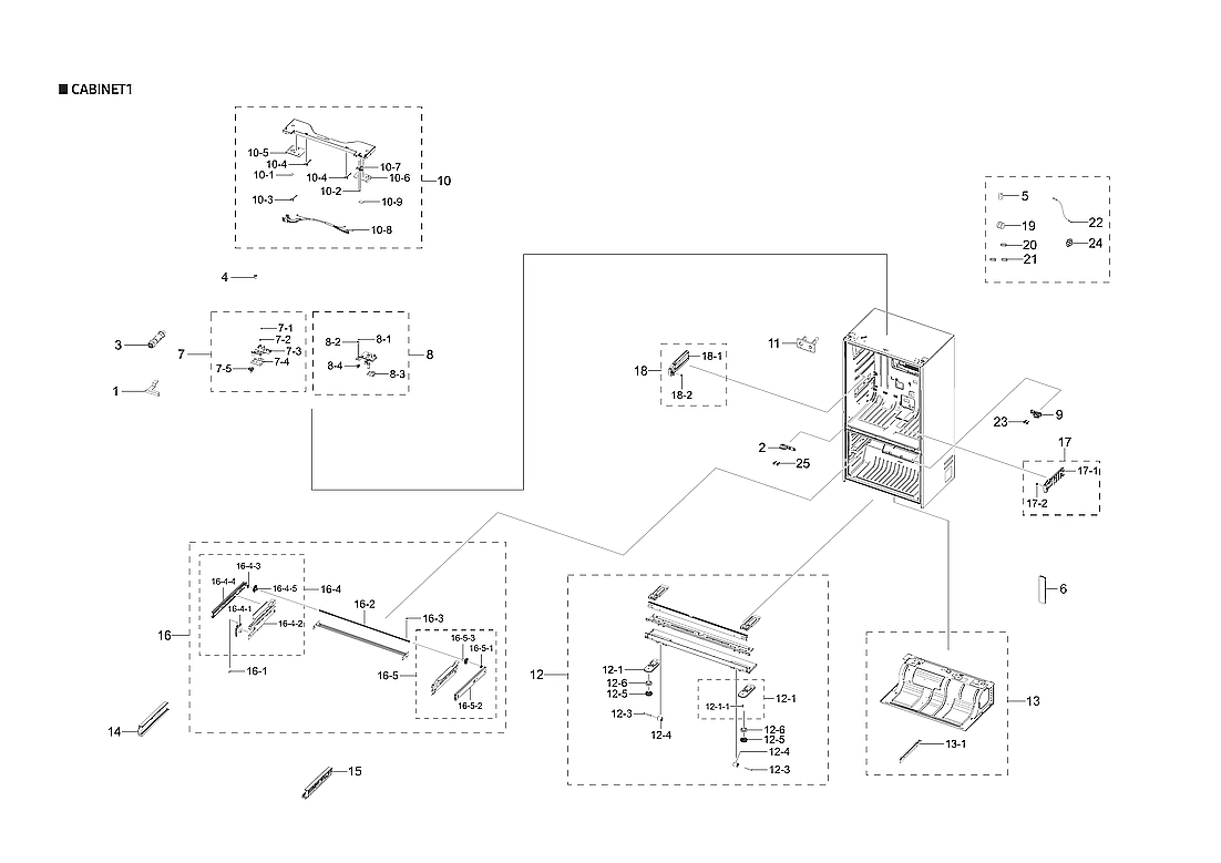 CABINET 1 PARTS