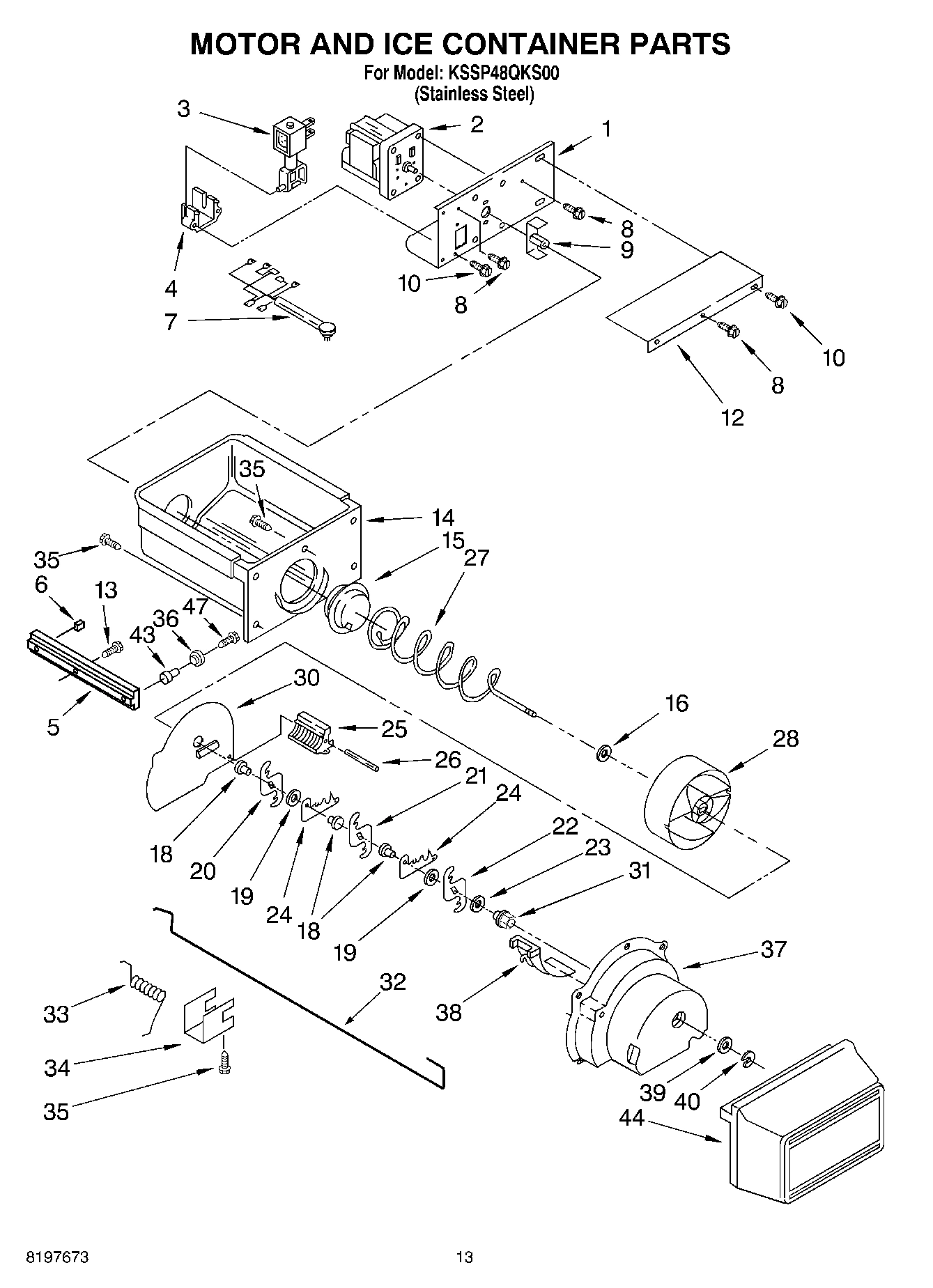 09 - MOTOR AND ICE CONTAINER