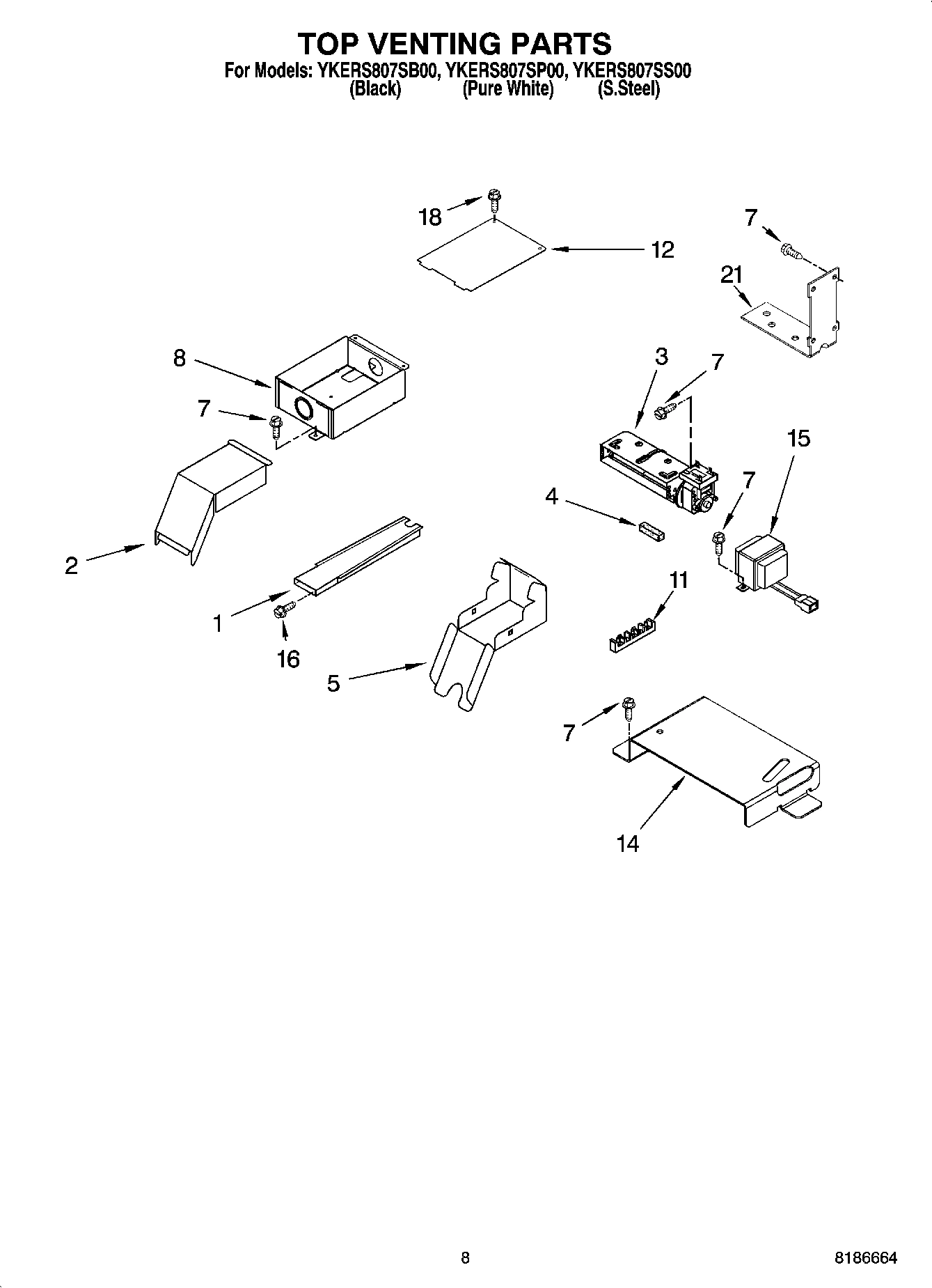 06 - TOP VENTING PARTS, OPTIONAL PARTS