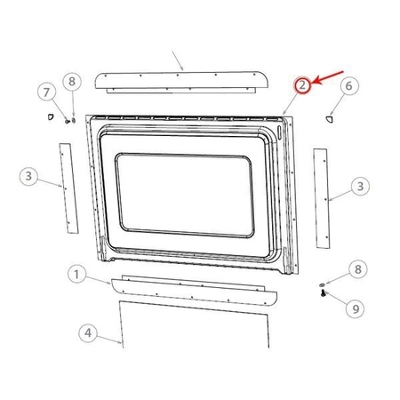 547230 Fisher & Paykel Cooking Assembly Inner