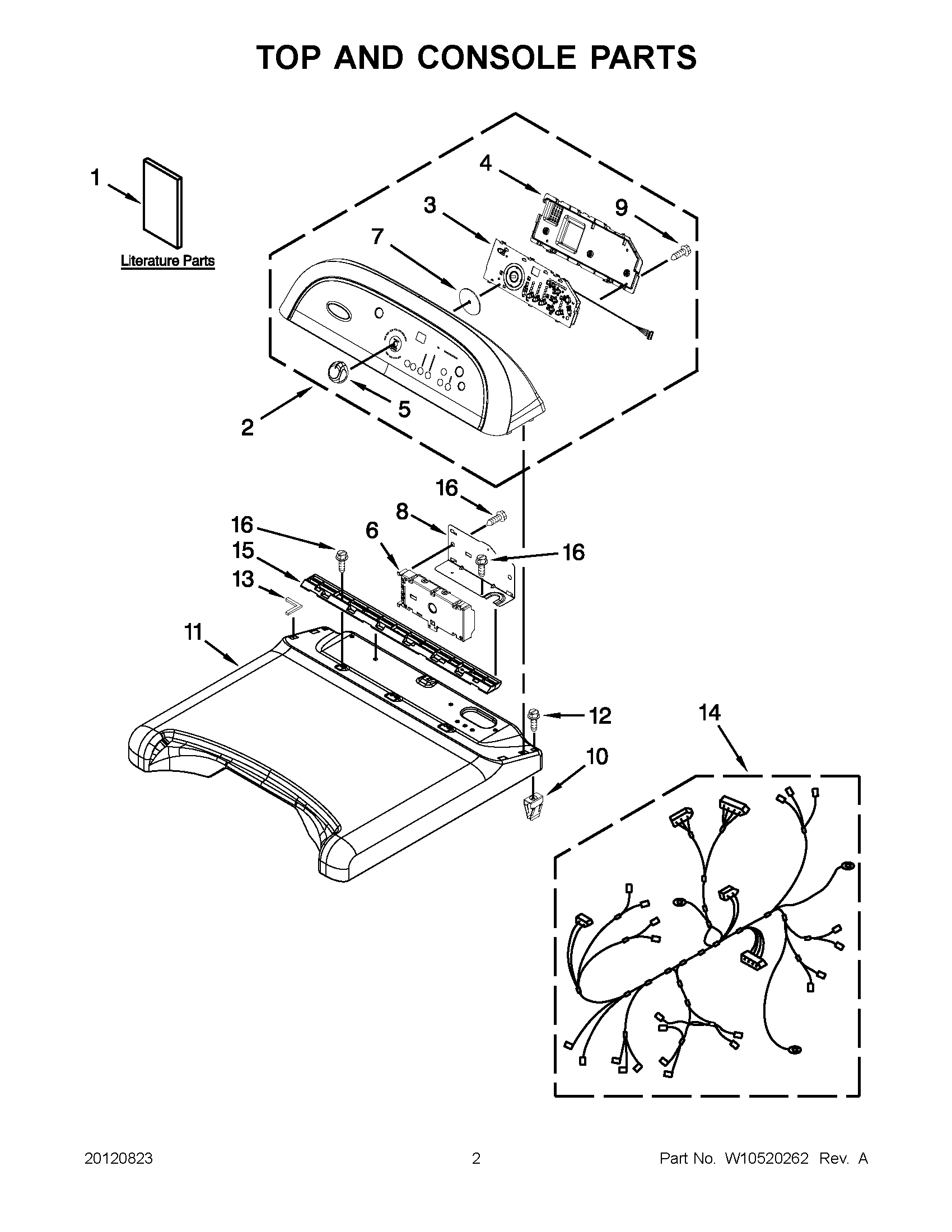 01 - TOP AND CONSOLE PARTS