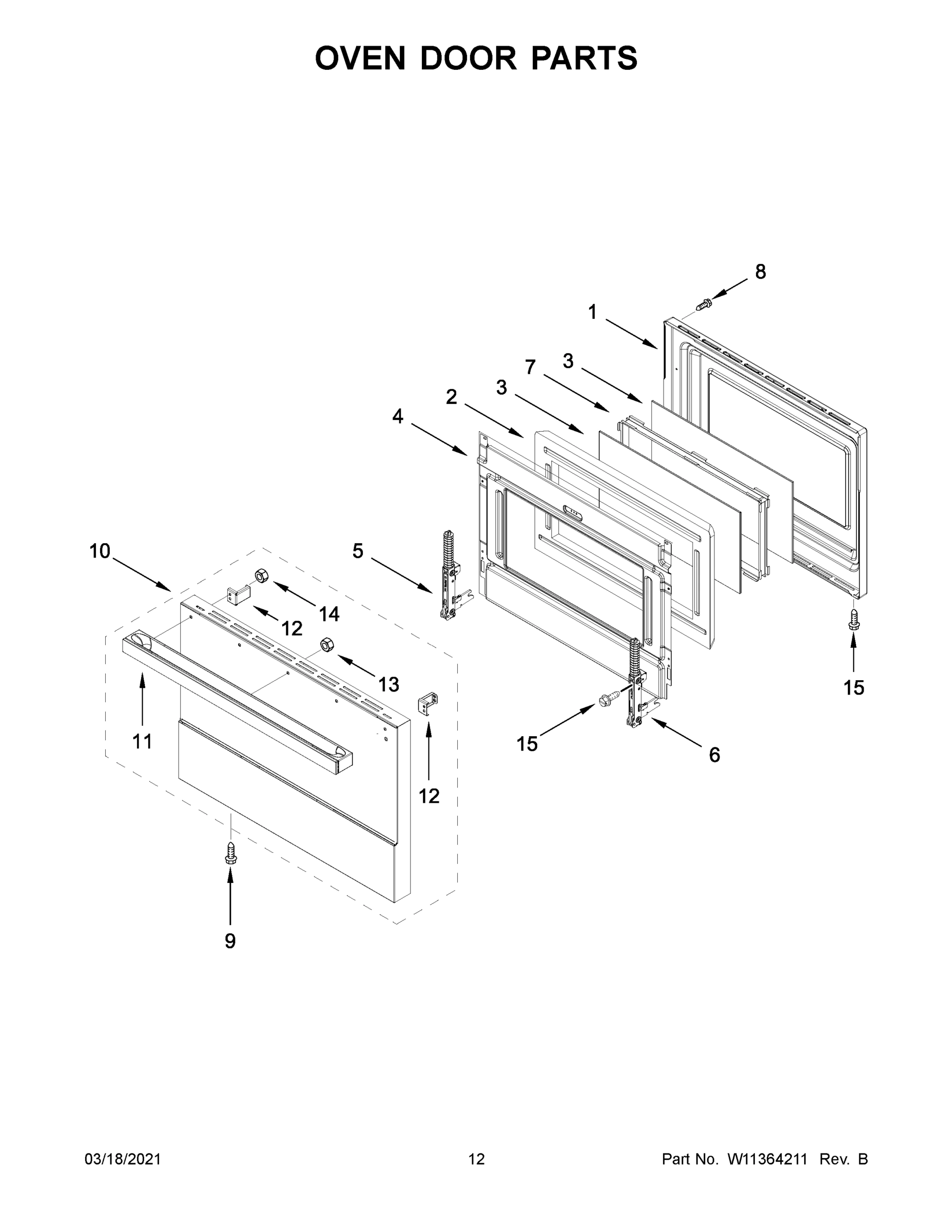 07 - OVEN DOOR PARTS