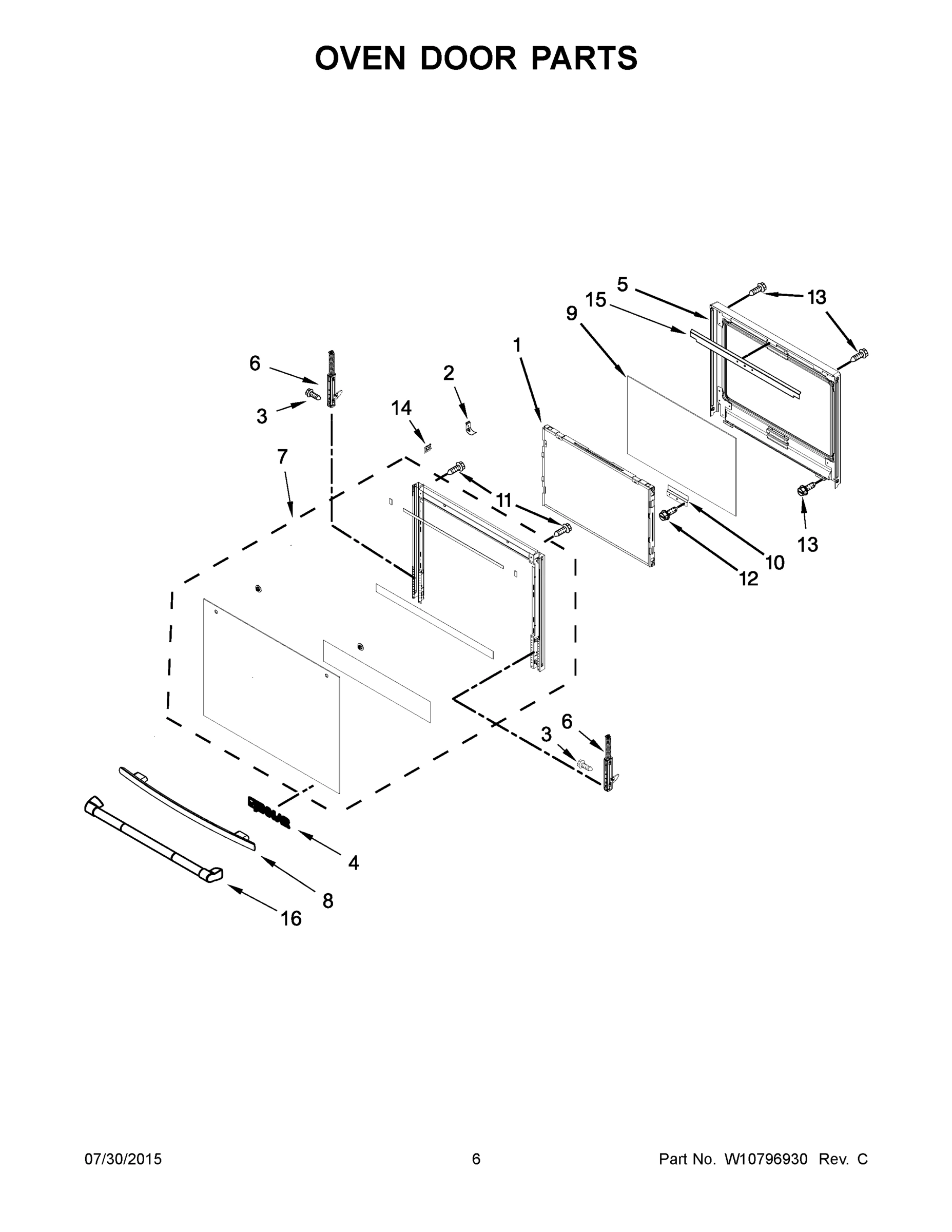 04 - OVEN DOOR PARTS