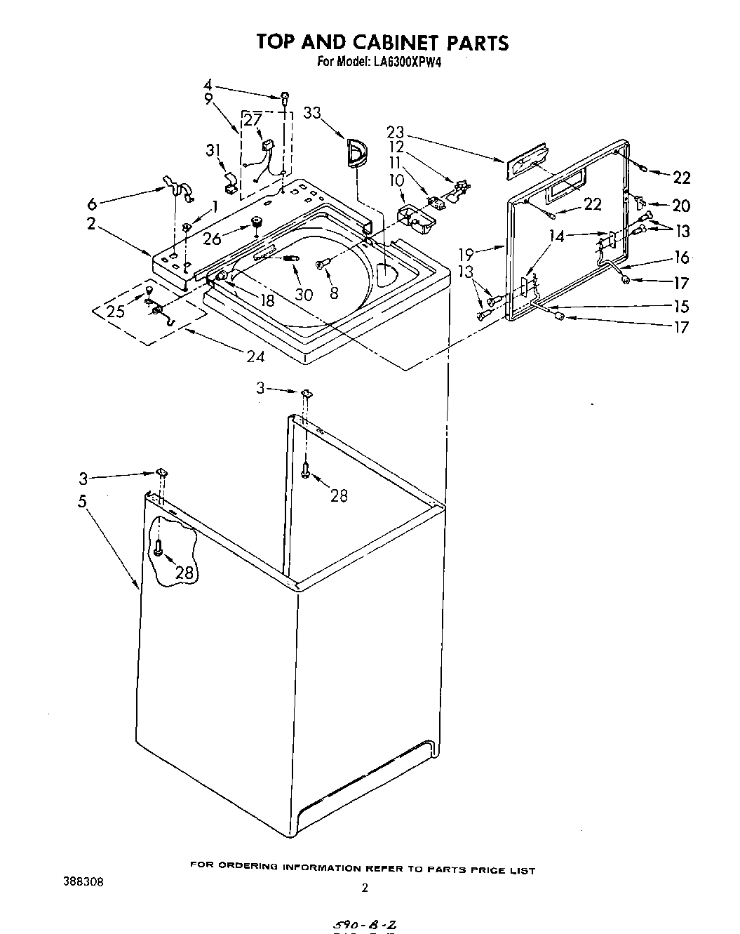 02 - TOP AND CABINET , LITERATURE AND OPTIONAL