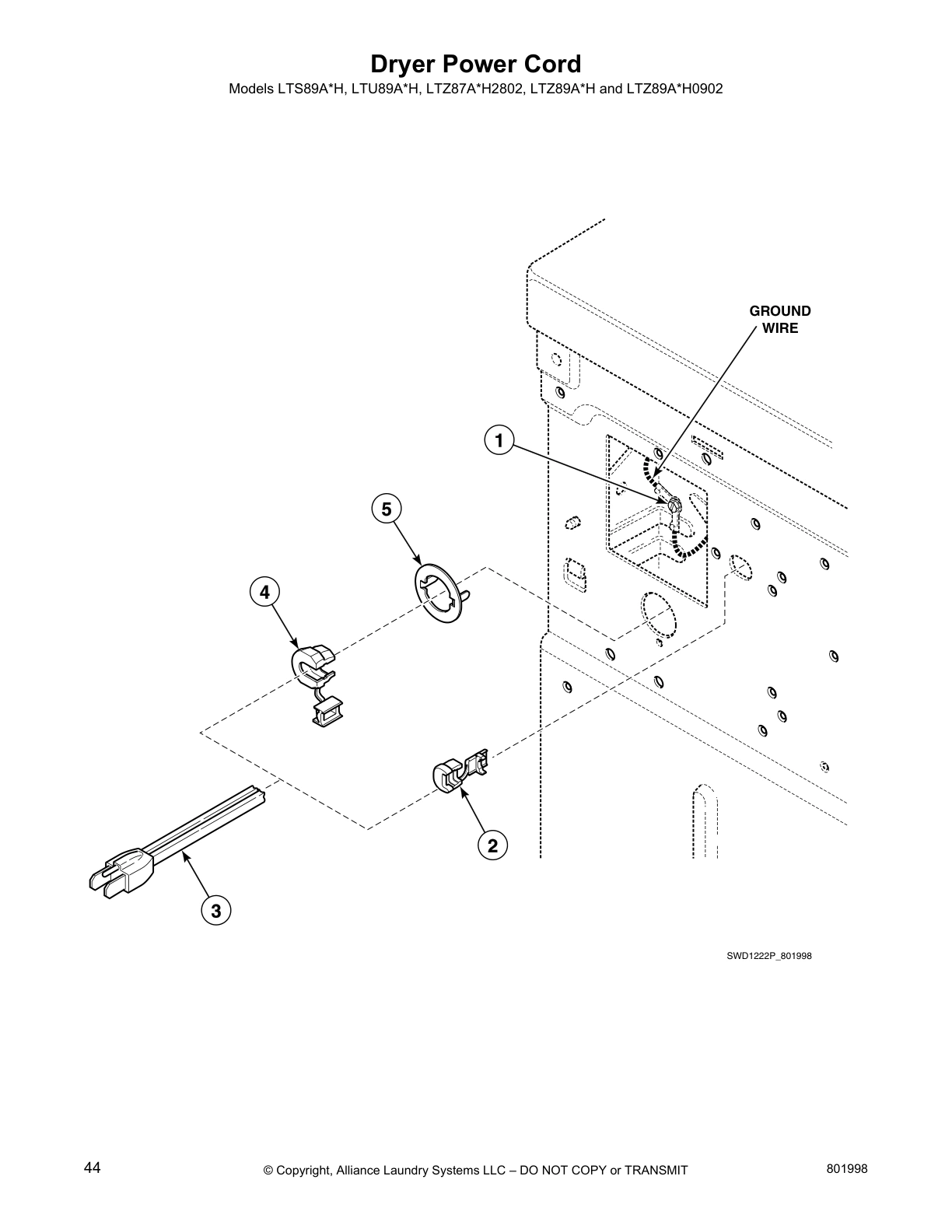 Dryer Power Cord
