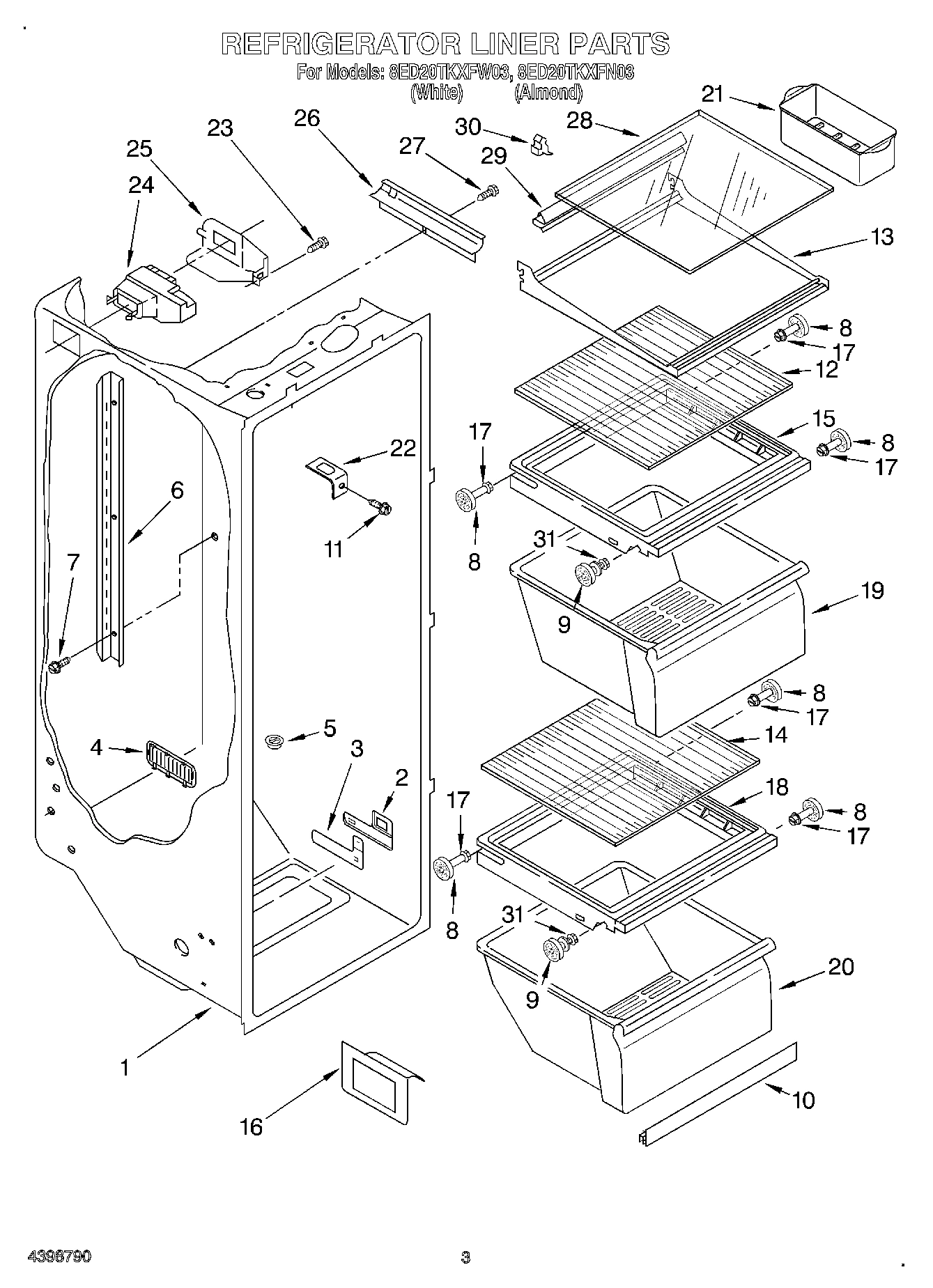 02 - REFRIGERATOR LINER