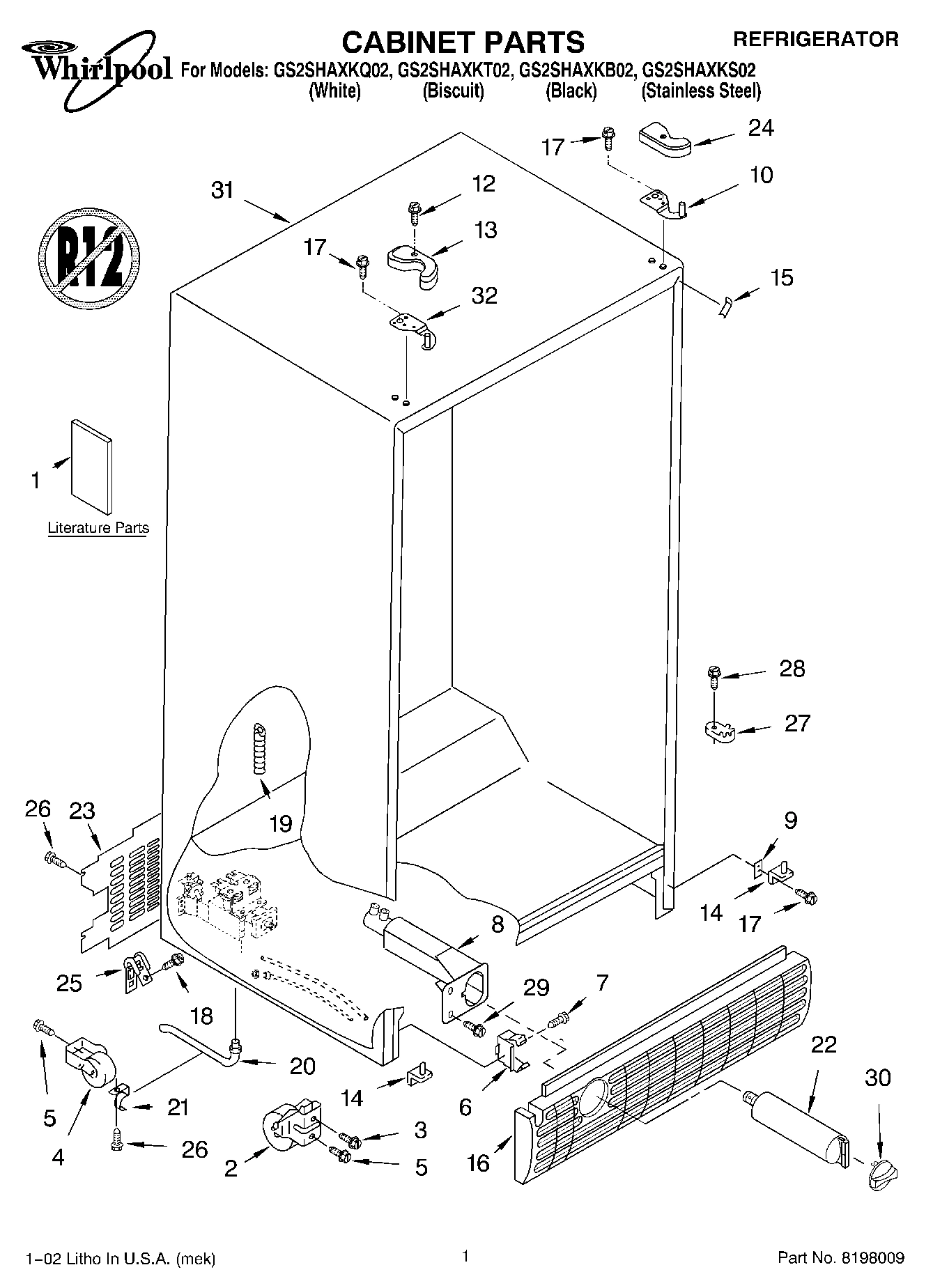 01 - CABINET PARTS