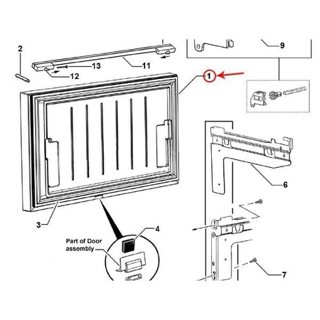 839598P Fisher & Paykel Refrigerator Door Fro